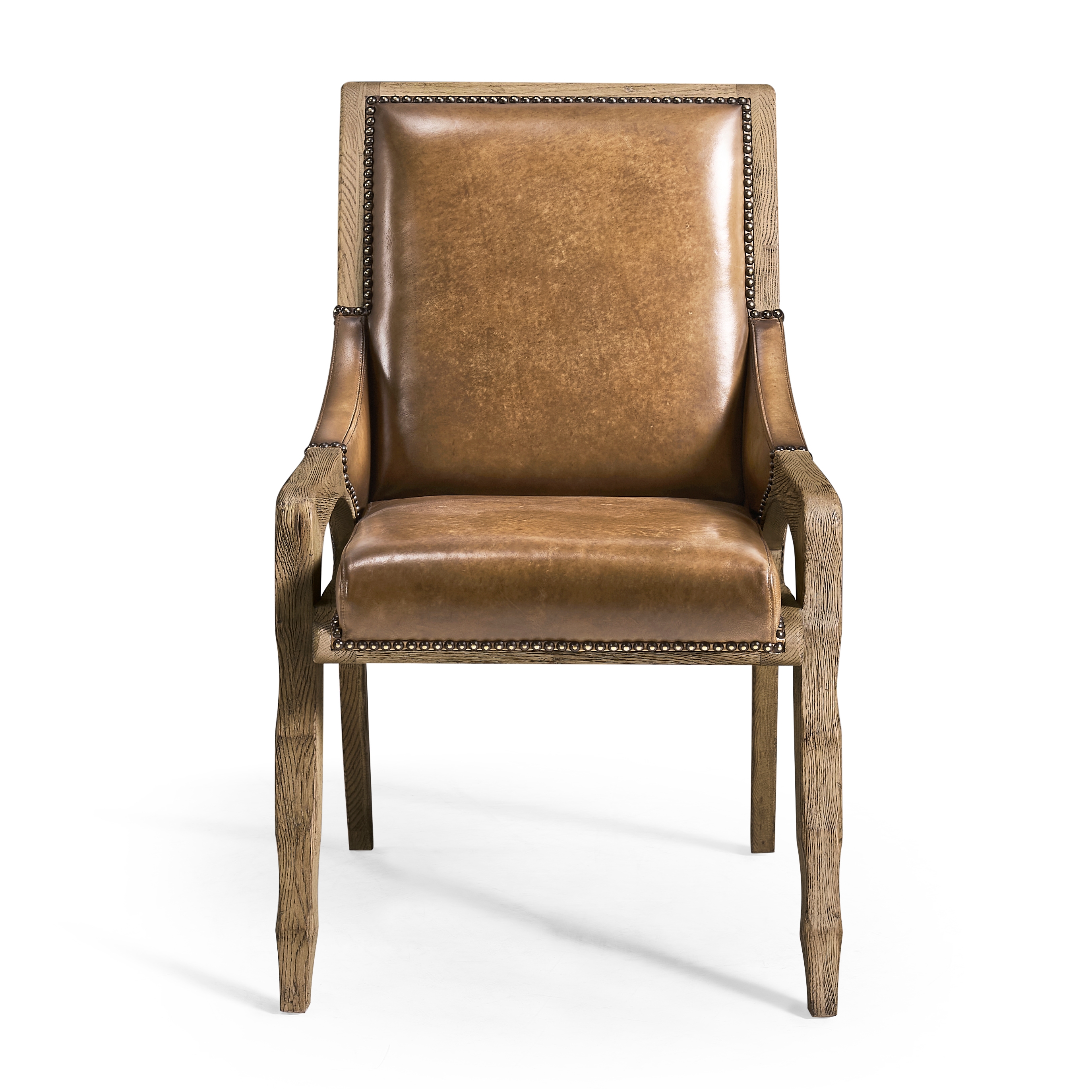 Jonathan Charles Echo Canyon Leather Side Chair