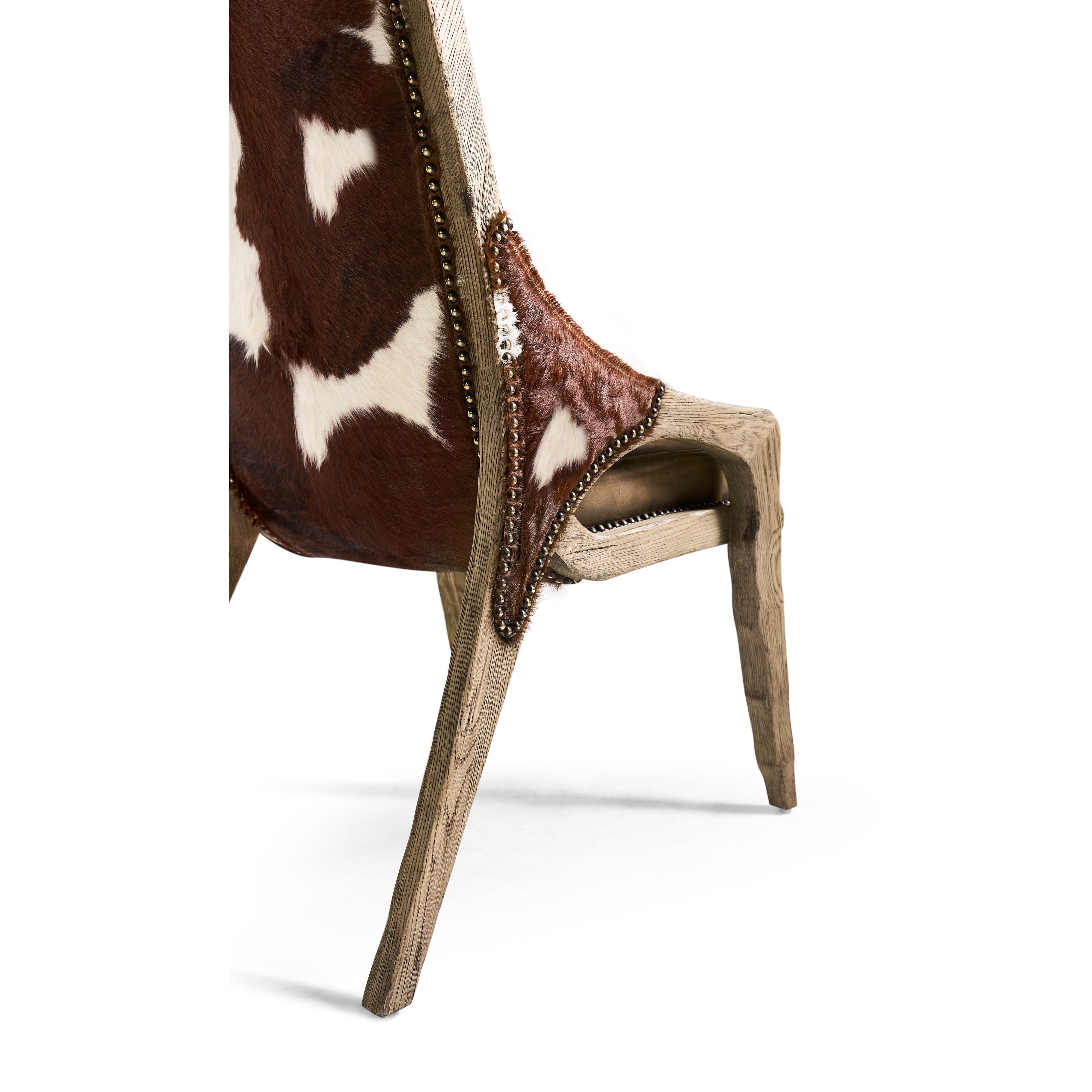 Jonathan Charles Echo Canyon Leather & Hide Side Chair