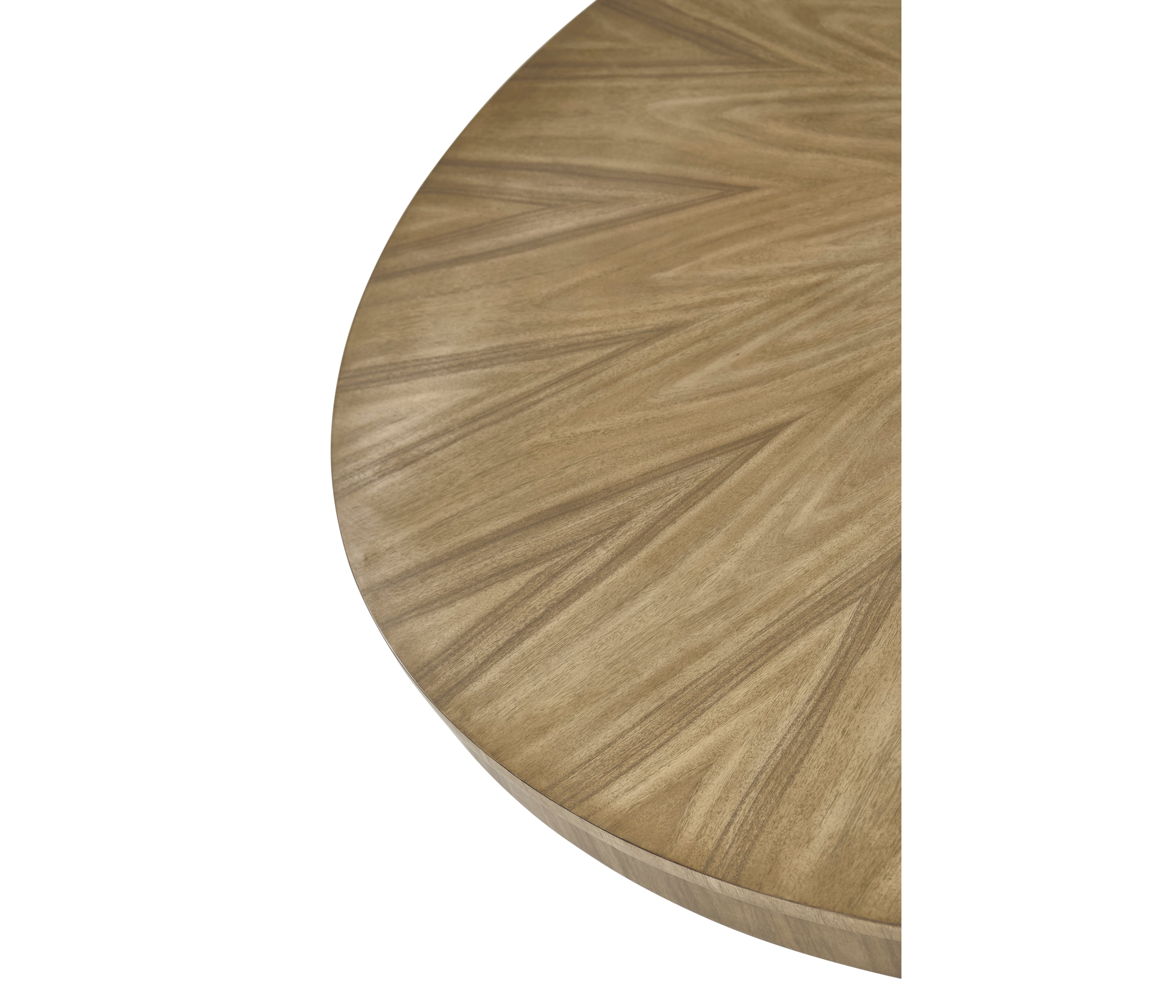 Jonathan Charles JC Traditional Round Bleached Walnut Dining Table