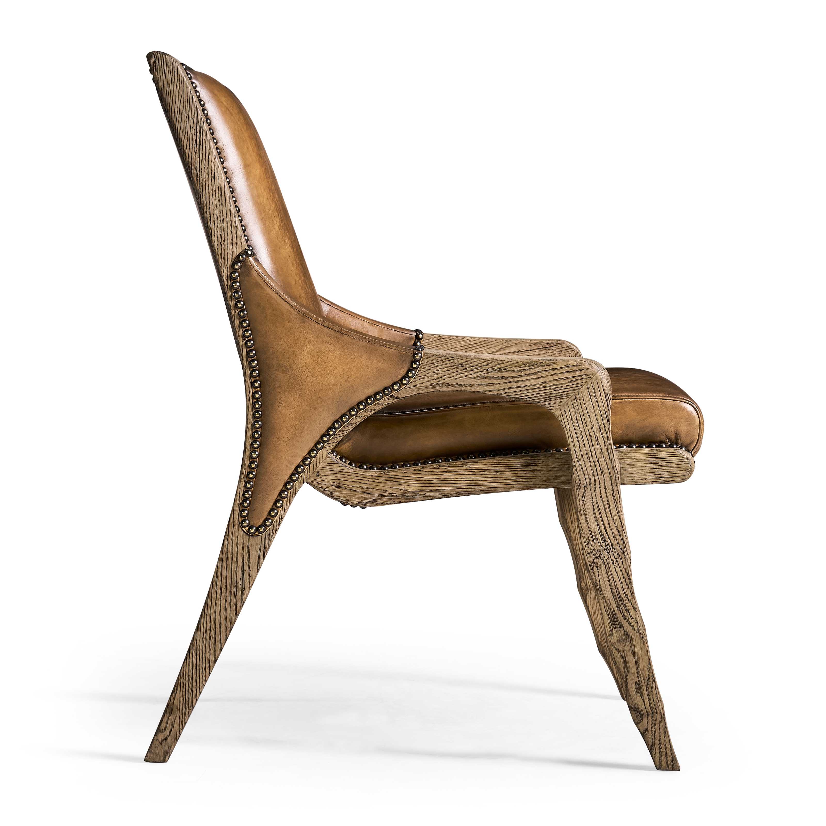 Jonathan Charles Echo Canyon Leather Side Chair