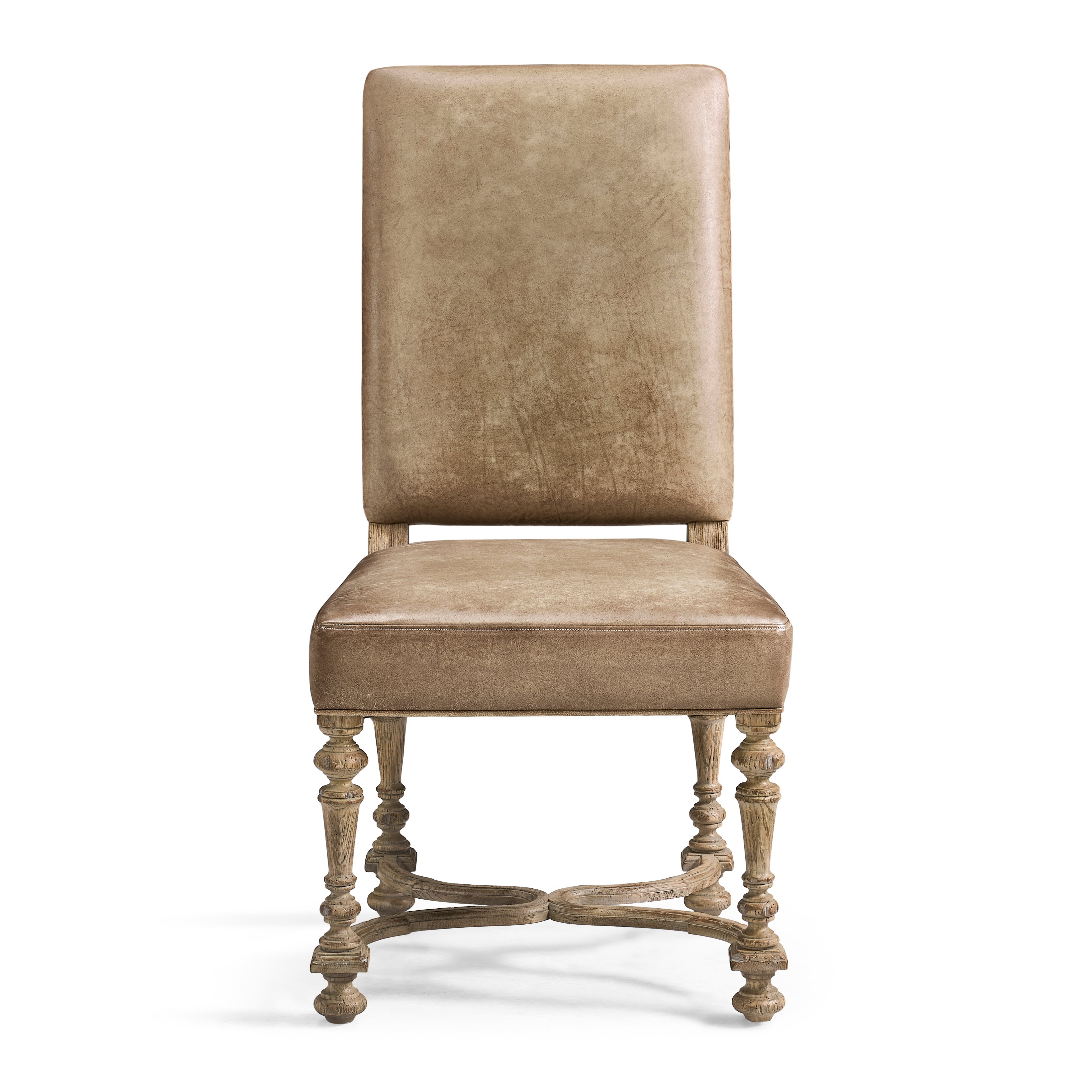 Jonathan Charles Sagehill Leather Side Chair