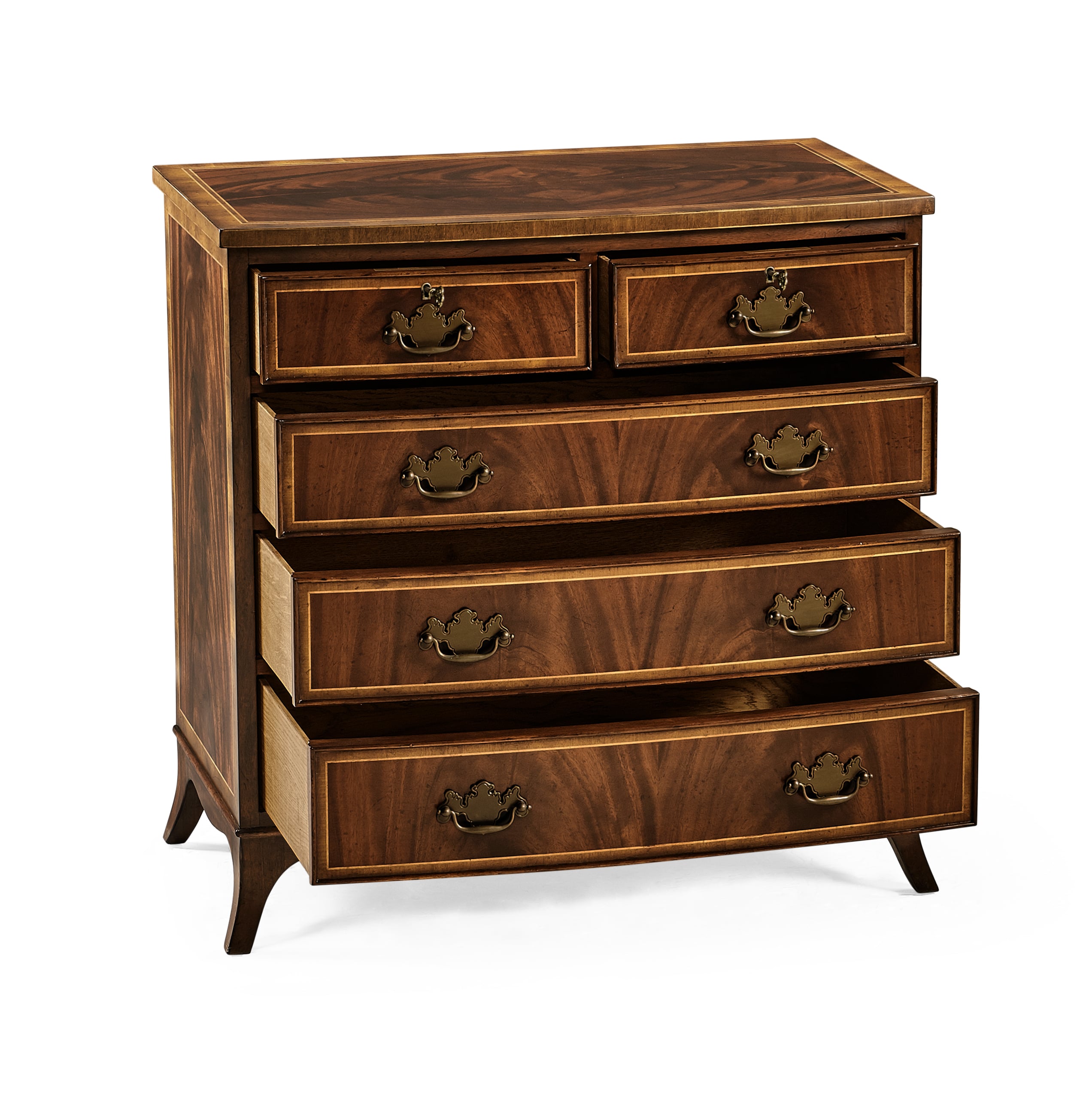 Mahogany Bedside Chest Of Drawers