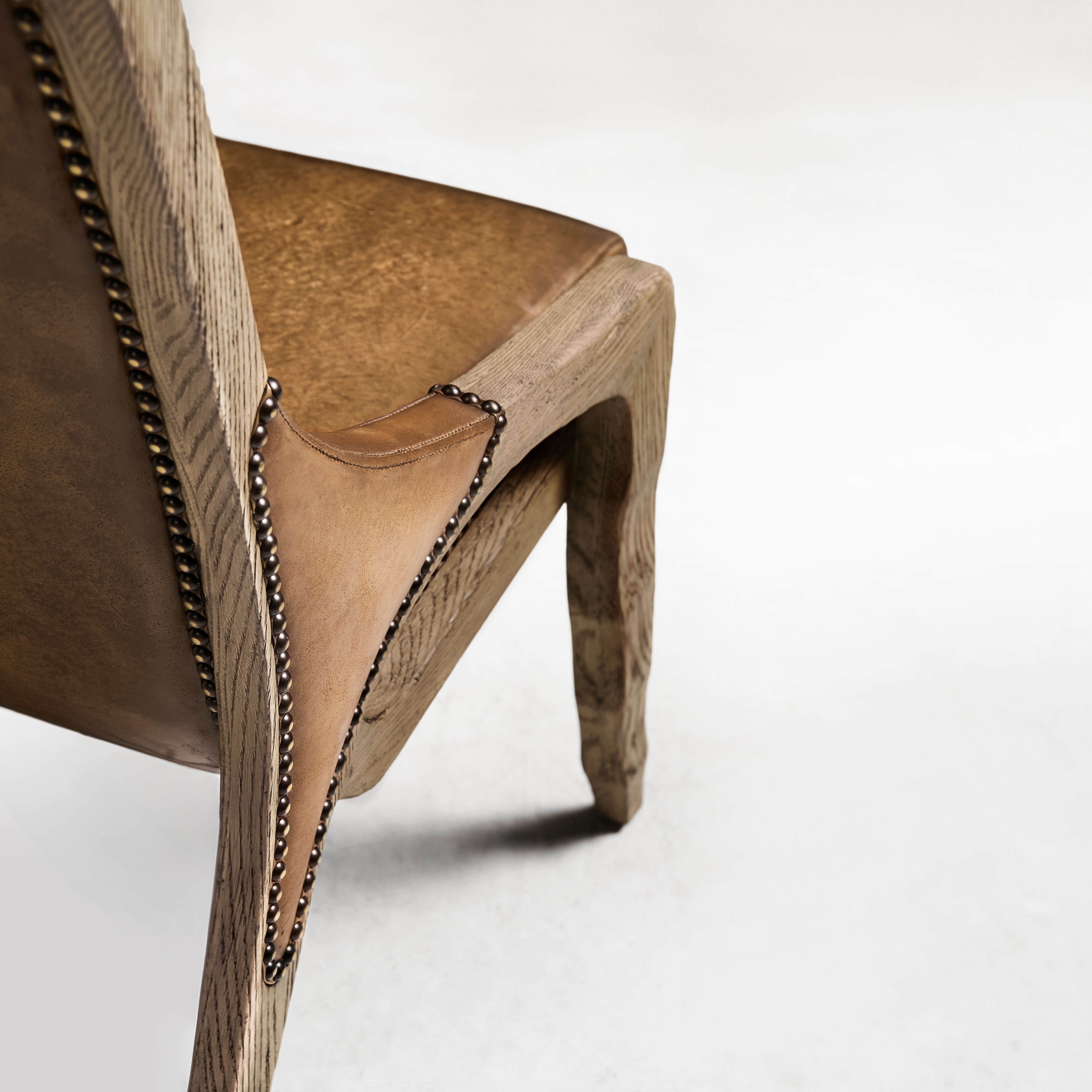 Jonathan Charles Echo Canyon Leather Side Chair