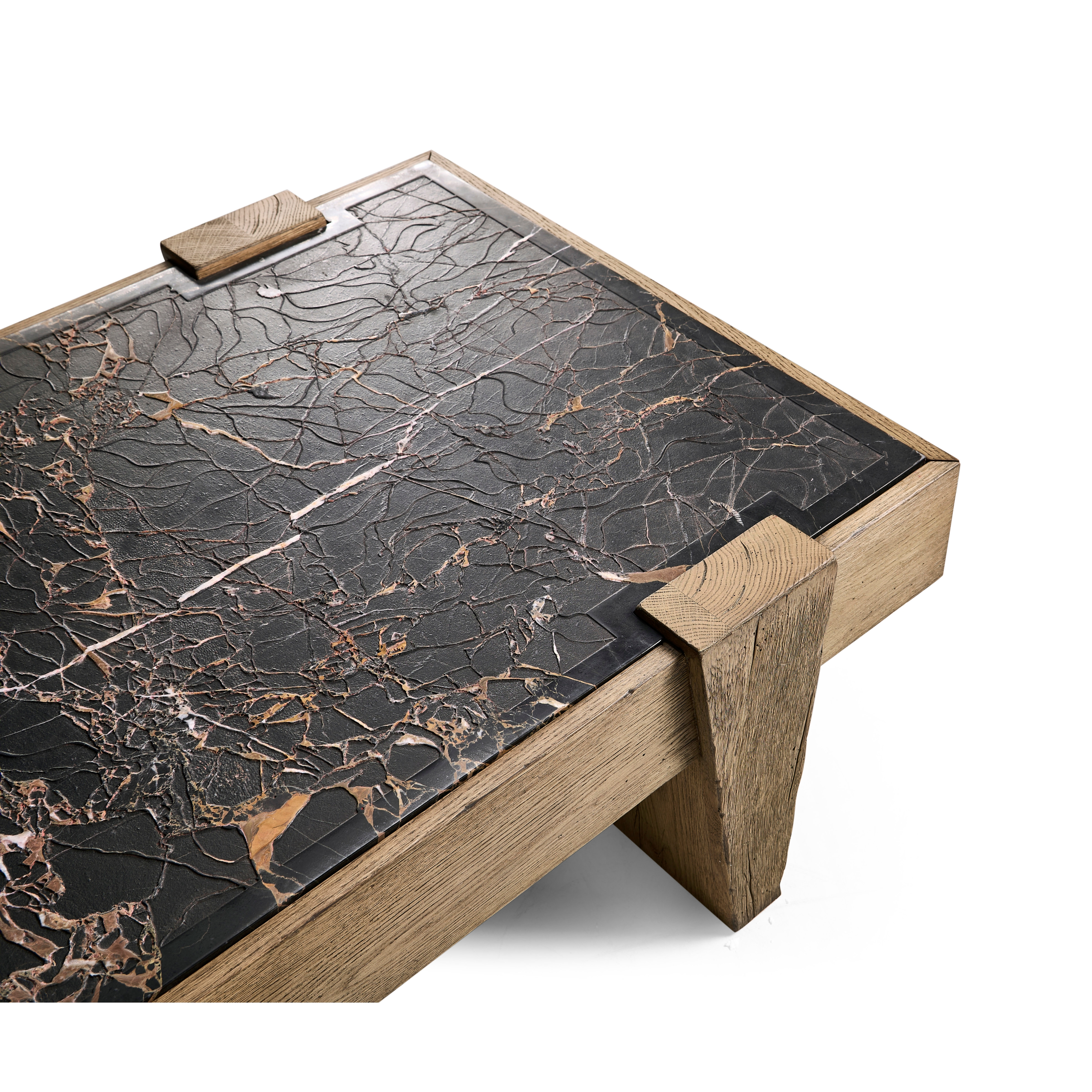 Jonathan Charles Echo Canyon Marble Rectangular Cocktail Table