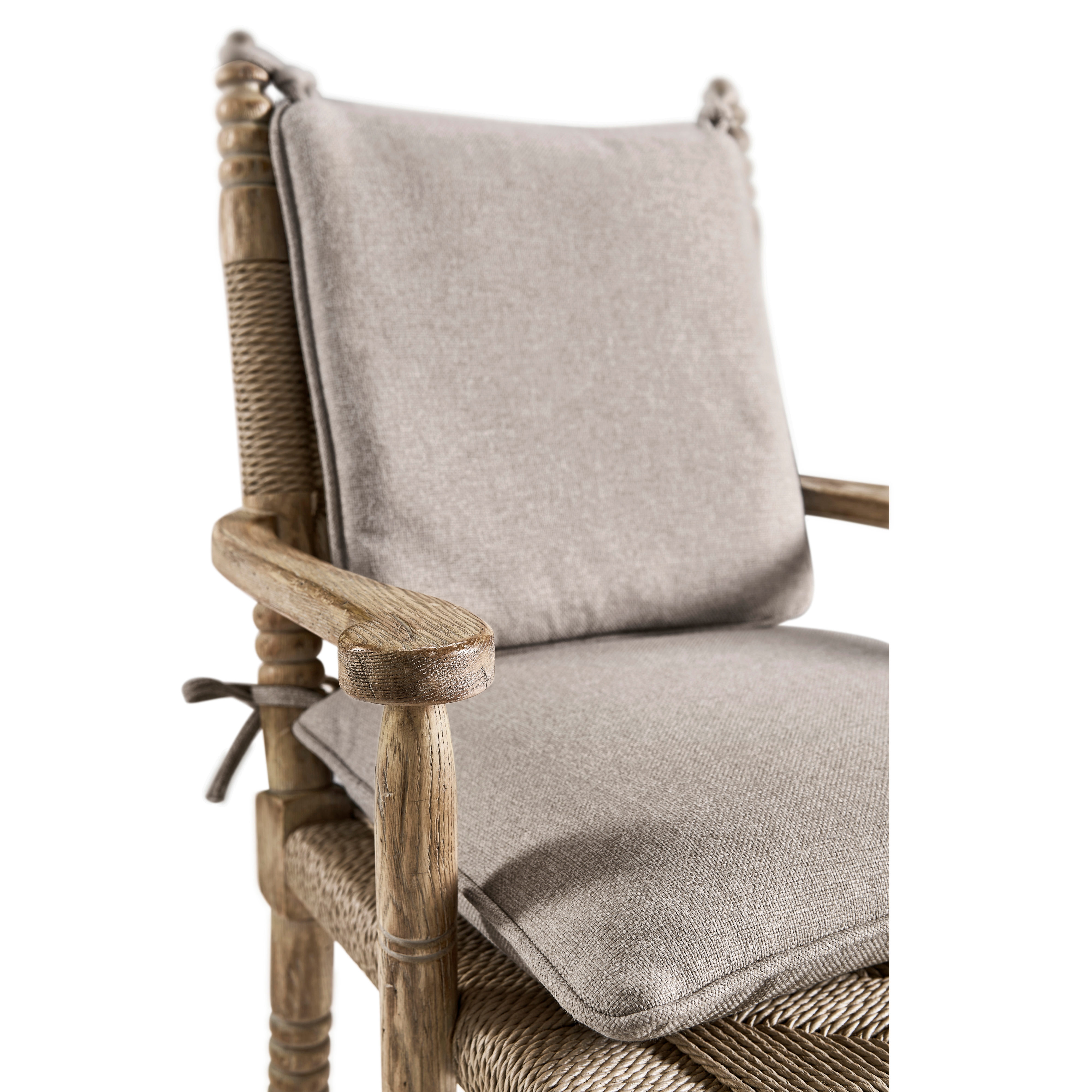 Jonathan Charles Sagehill Rush Seat Arm Chair