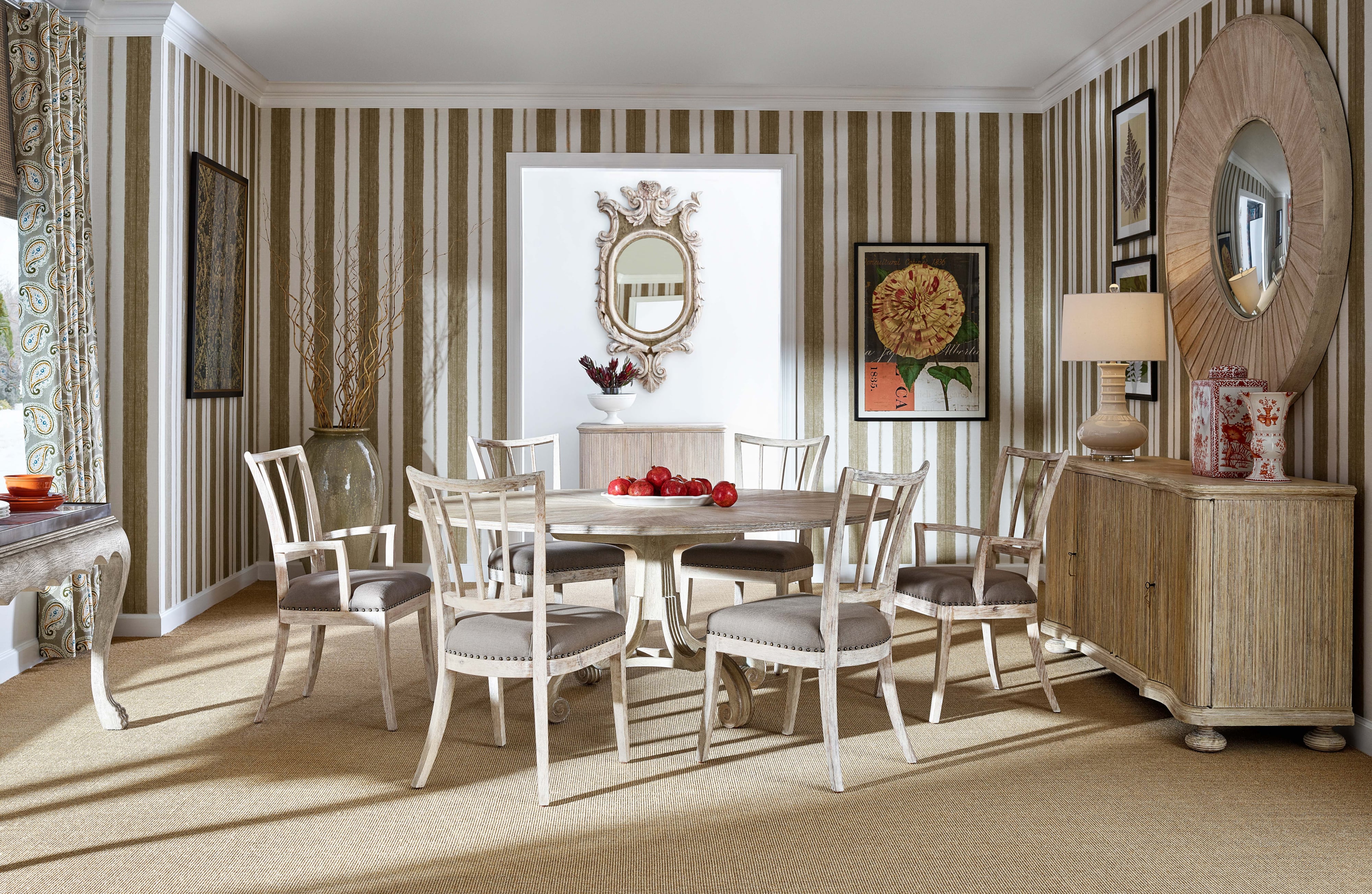 Jonathan Charles William Yeoward Lacock Venetian White Oak Dining Table