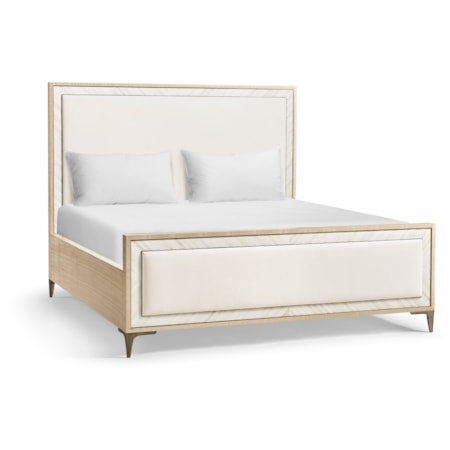 Tideline Bone & Linen King Upholstered Bed