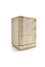 Jonathan Charles Water Seiche Large Grass Cloth Nightstand