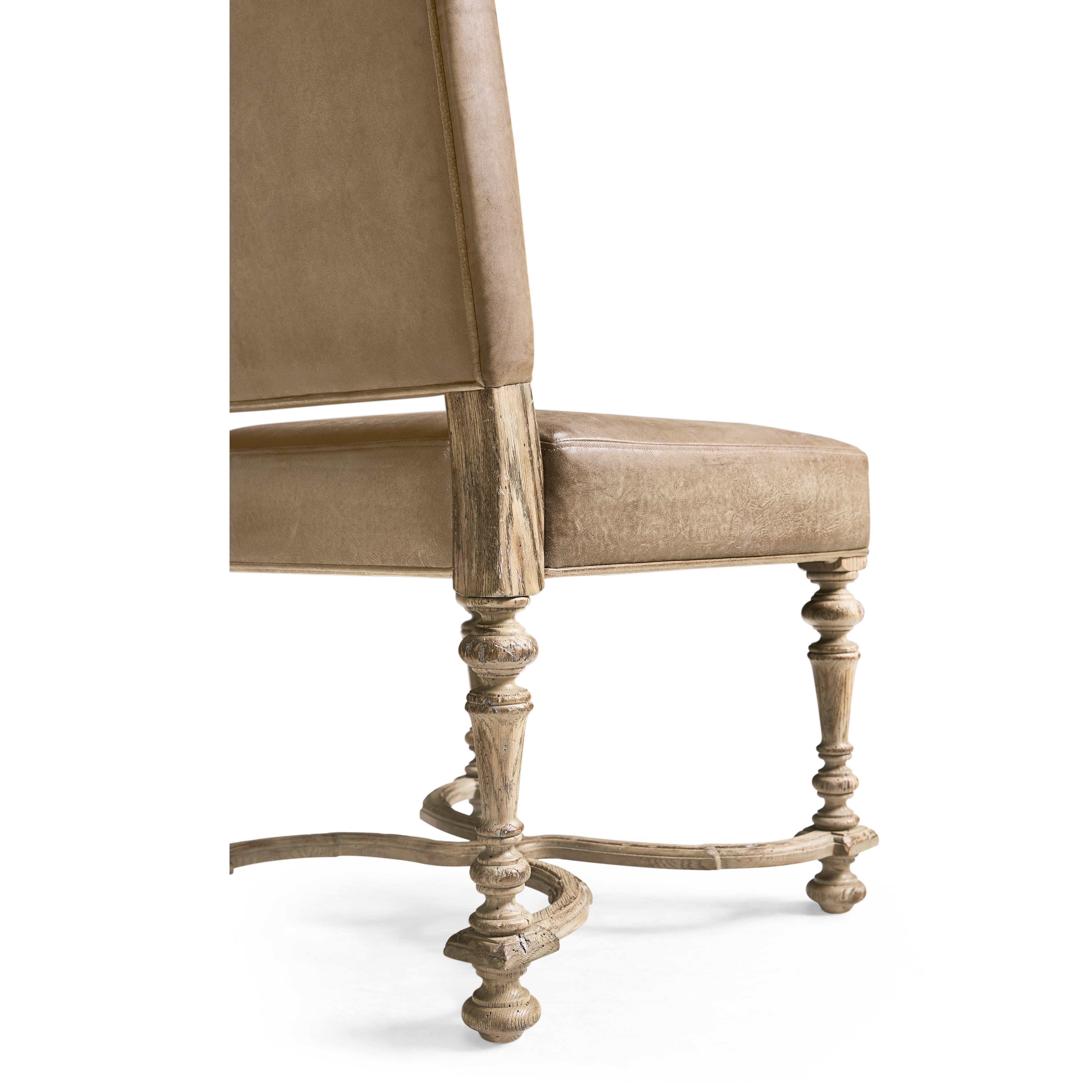 Jonathan Charles Sagehill Leather Side Chair