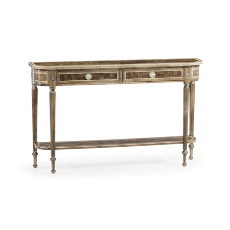Regency Bleached Mahogany Console Table