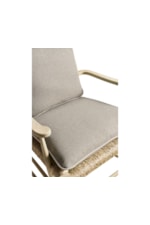 Ladder Back Design with Plush, Tie-On Cushion