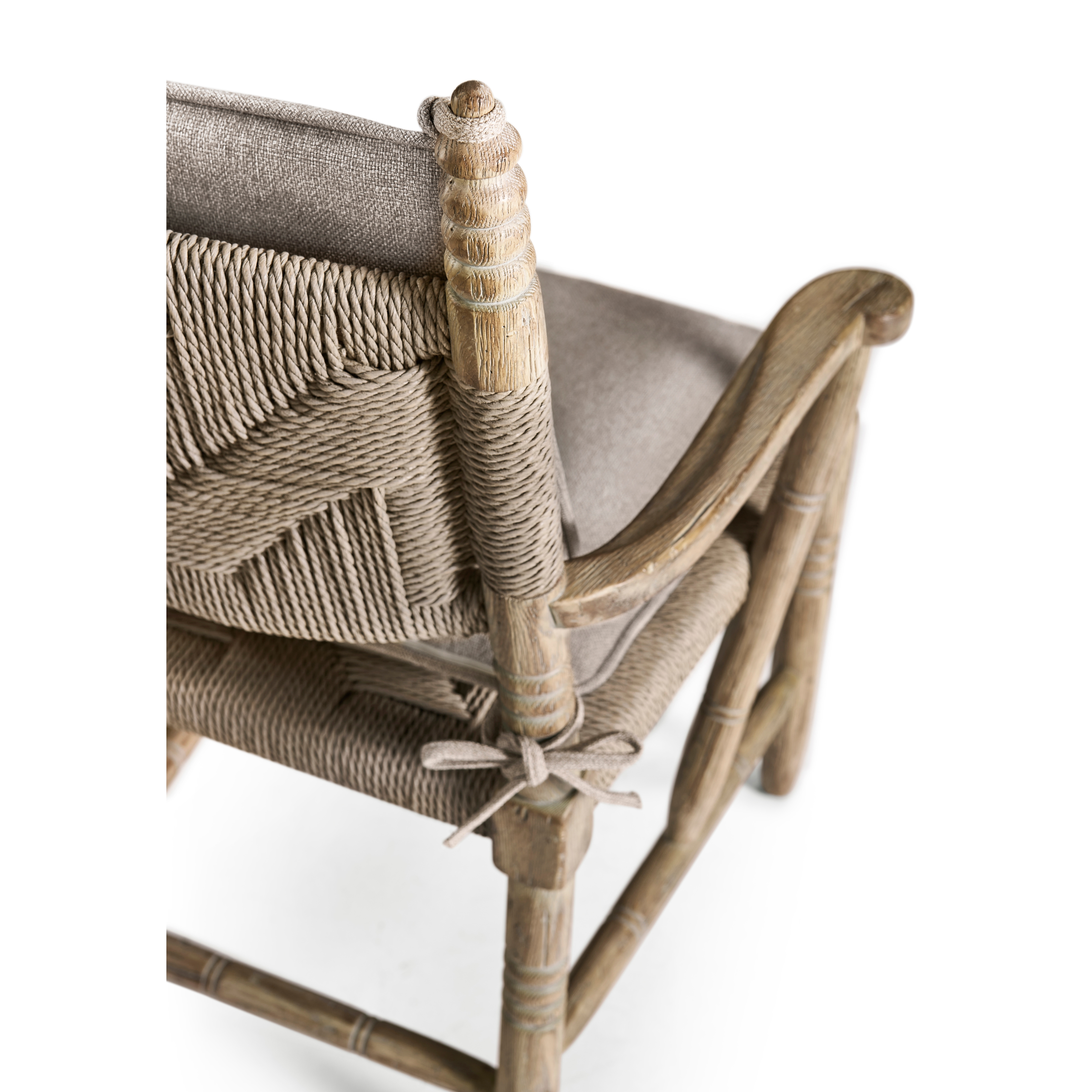 Jonathan Charles Sagehill Rush Seat Arm Chair