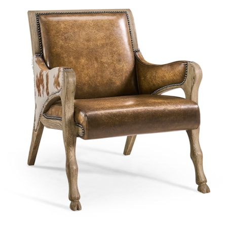 Leather & Hide Occasional Chair