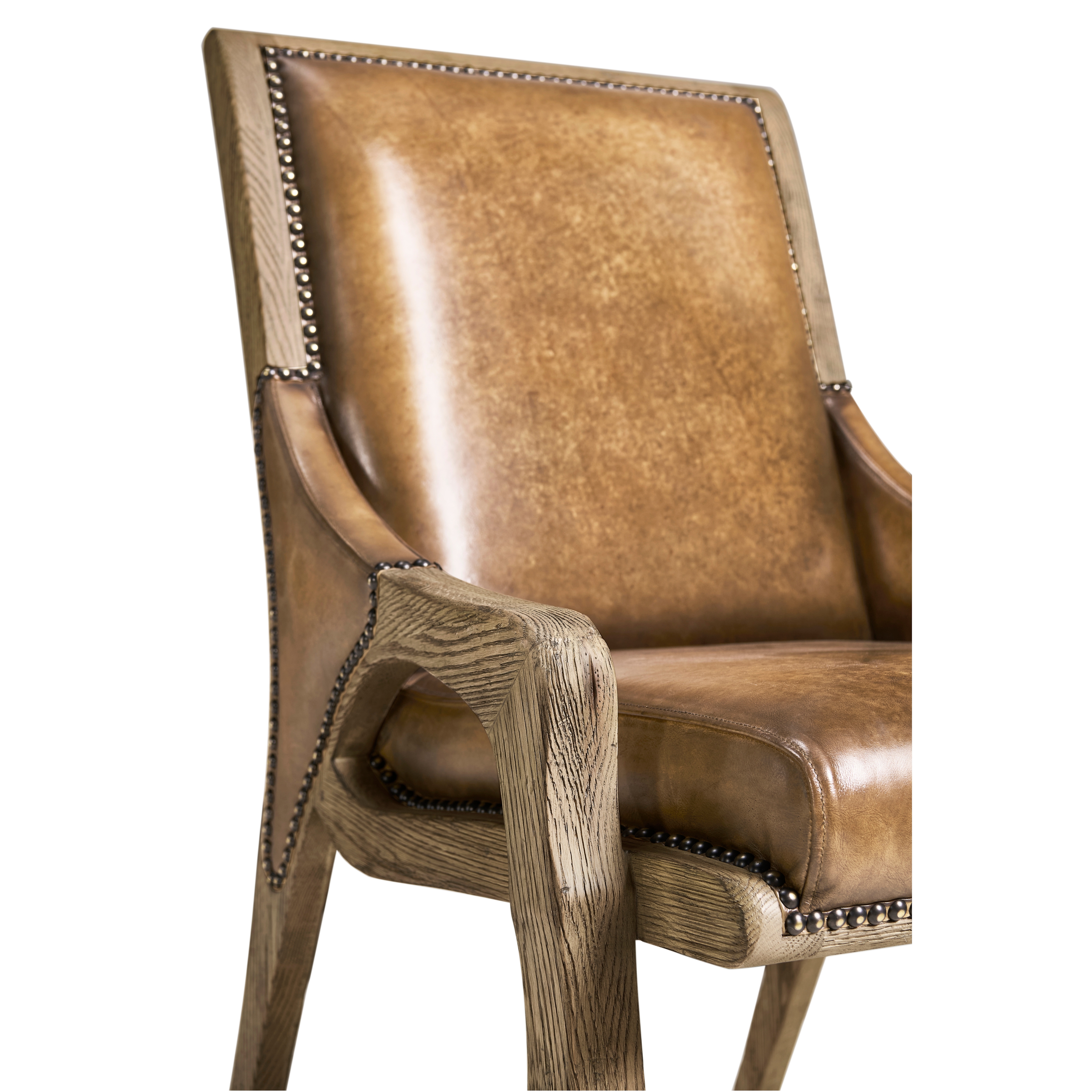 Jonathan Charles Echo Canyon Leather Side Chair
