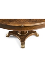 Pedestal Base with Cast Brass Detailing