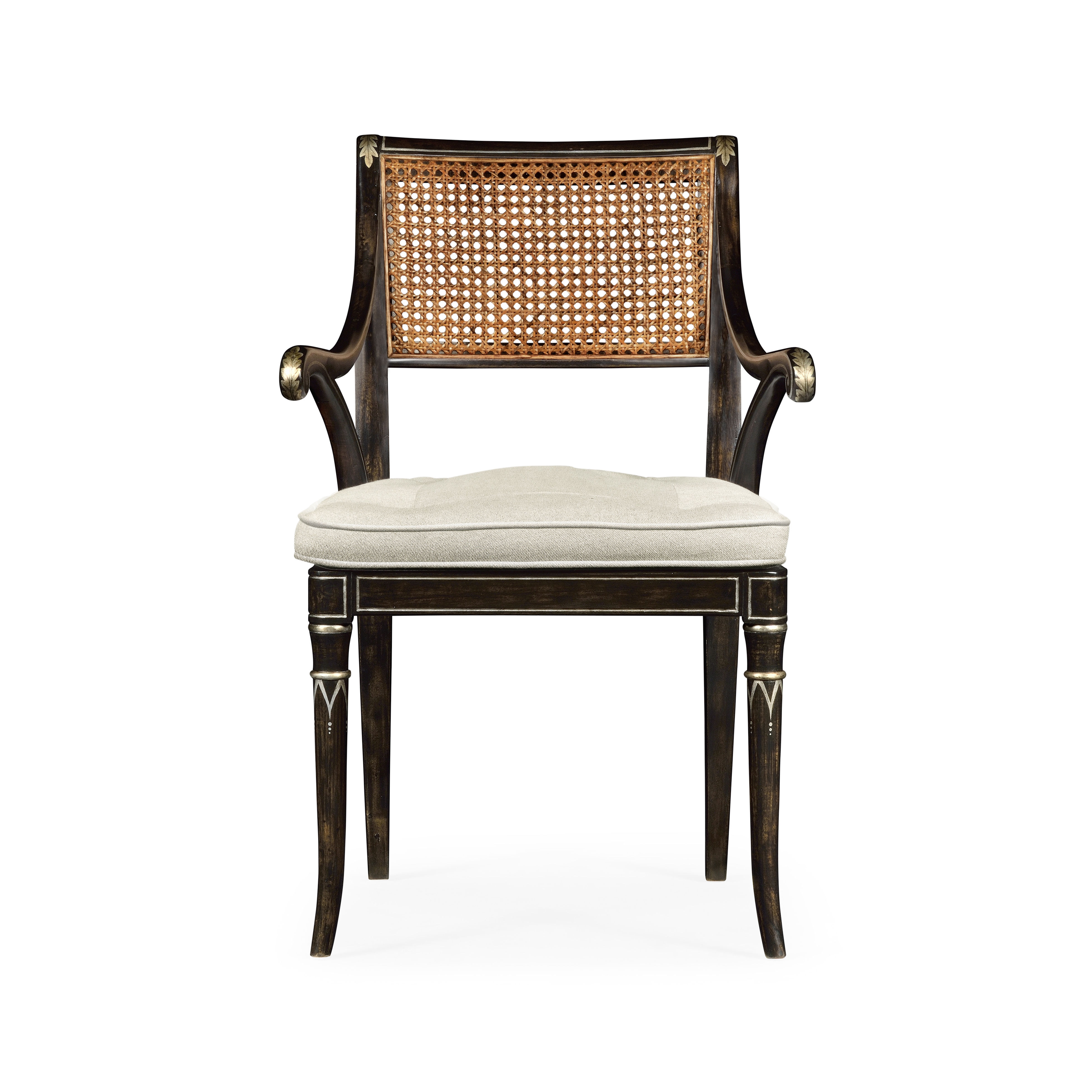 Linden Charcoal Wash Dining Arm Chair