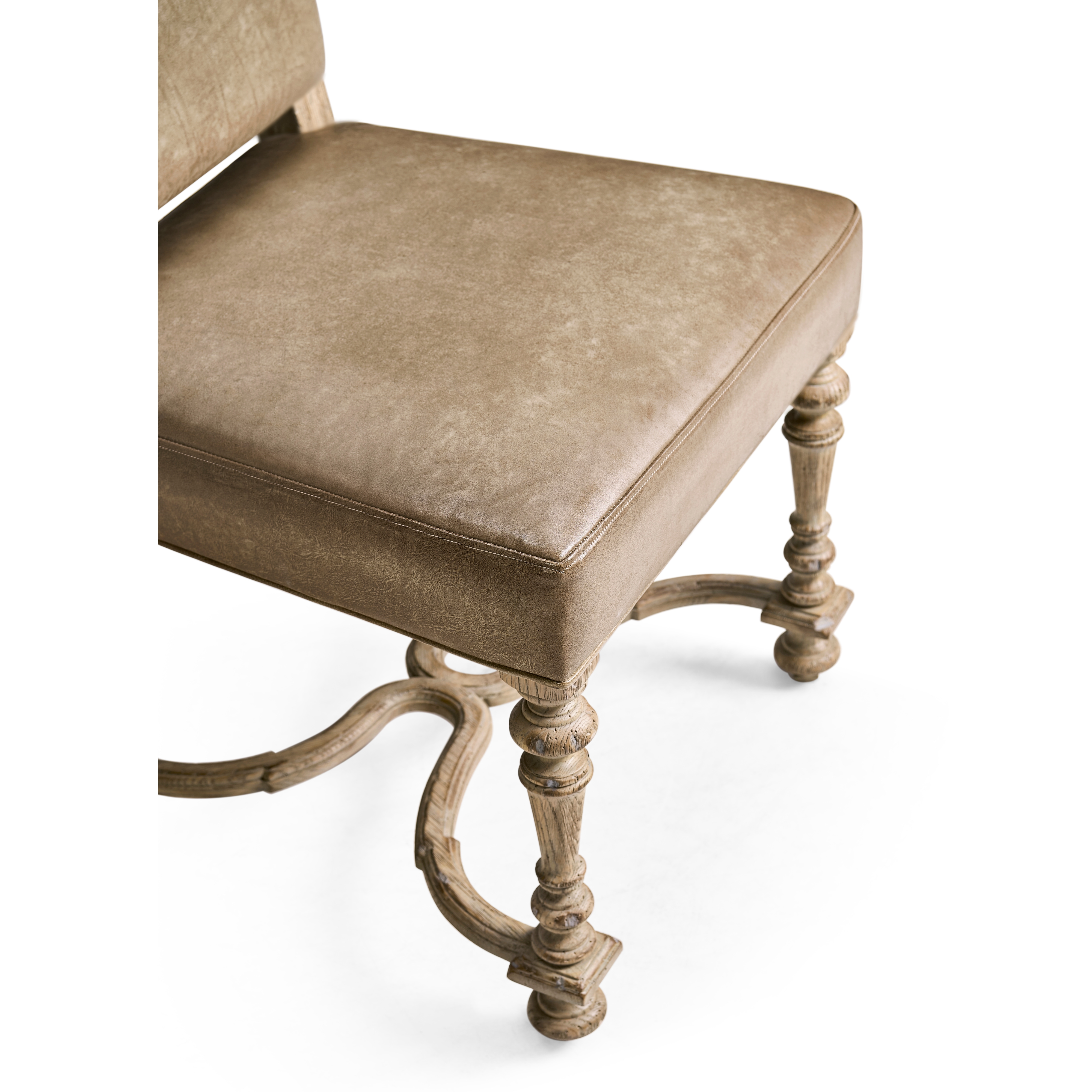 Jonathan Charles Sagehill Leather Side Chair