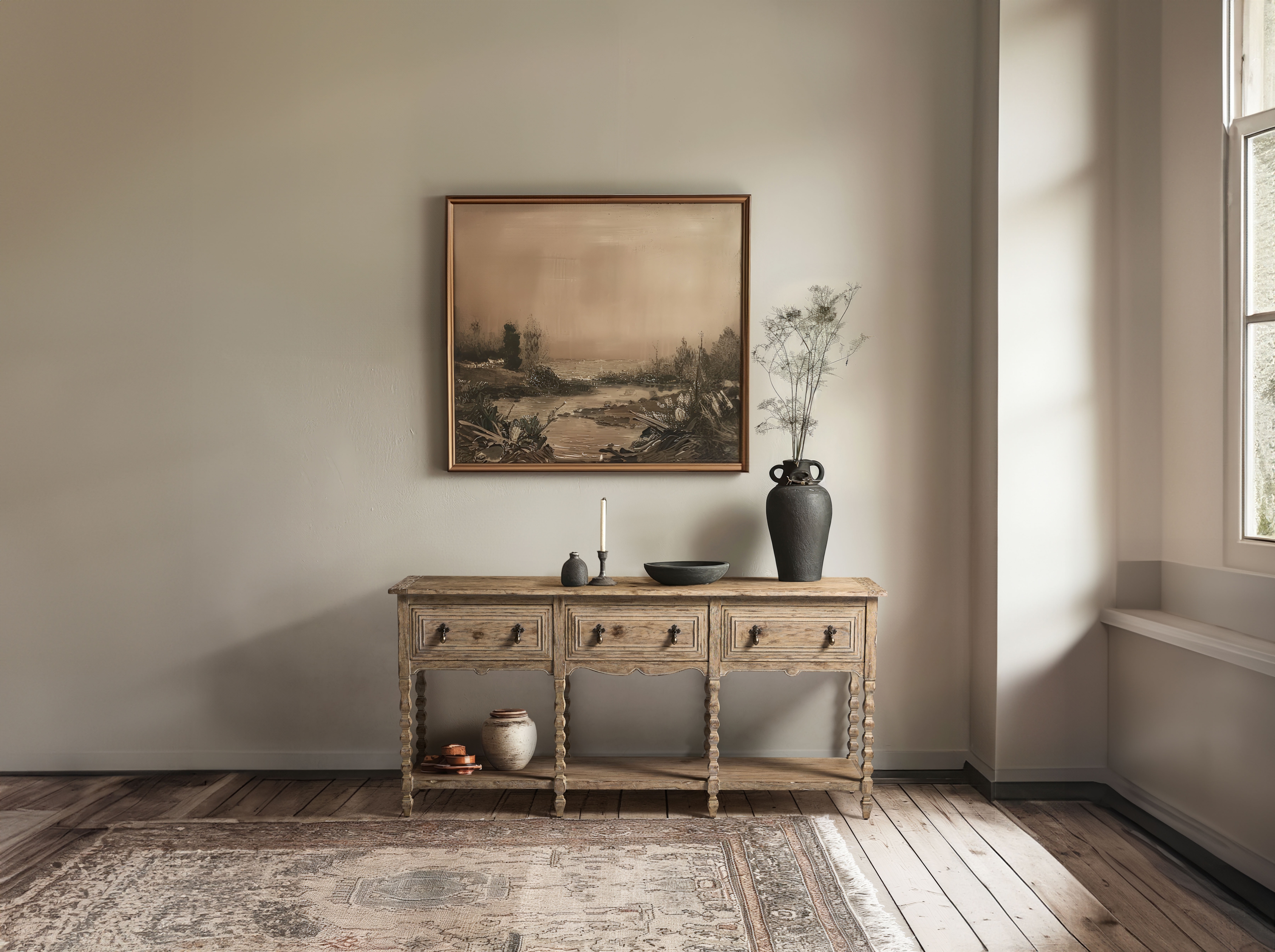 Spindle-Leg Sideboard