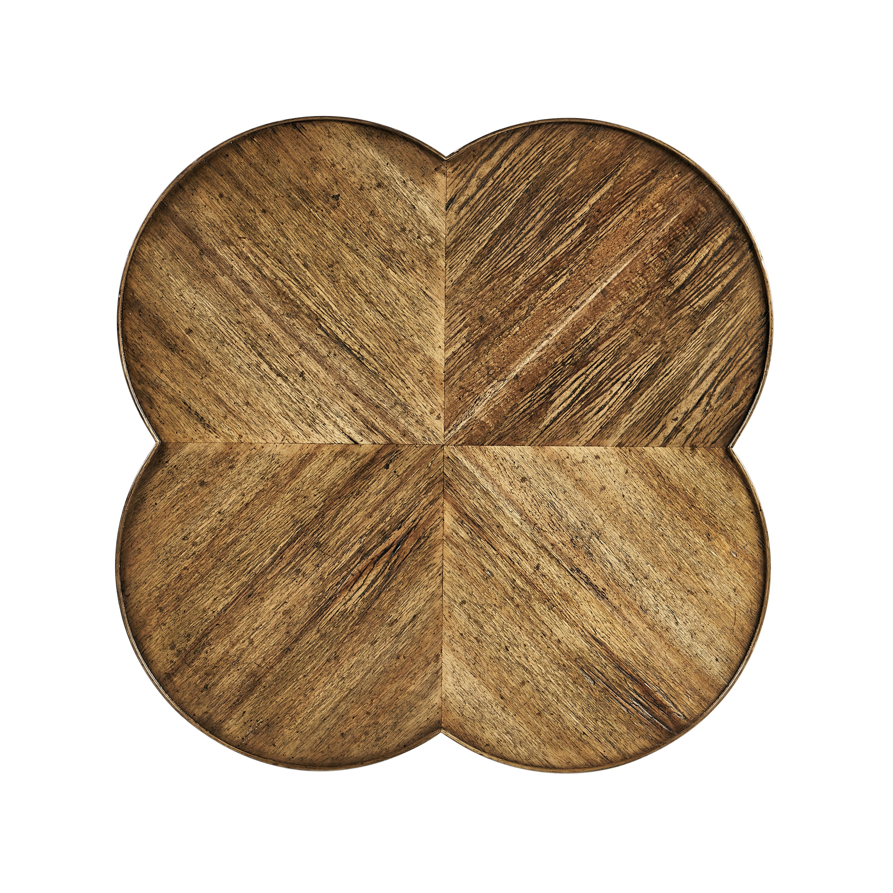 Quatrefoil Lamp Table in Medium Driftwood