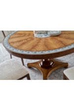 Jonathan Charles JC Traditional Vermeer Round Pedestal Dining Table