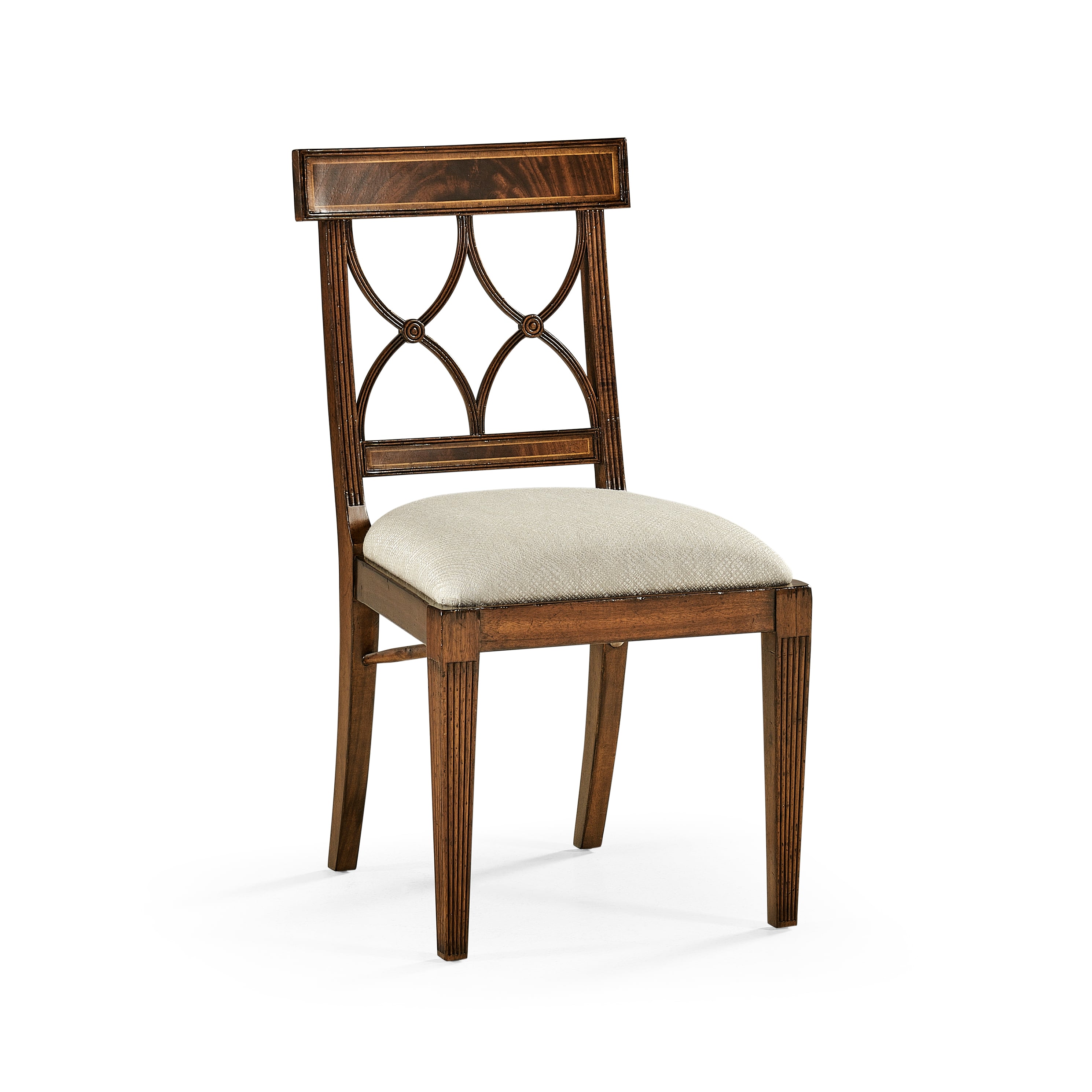Regency Mahogany Curved Back Side Chair