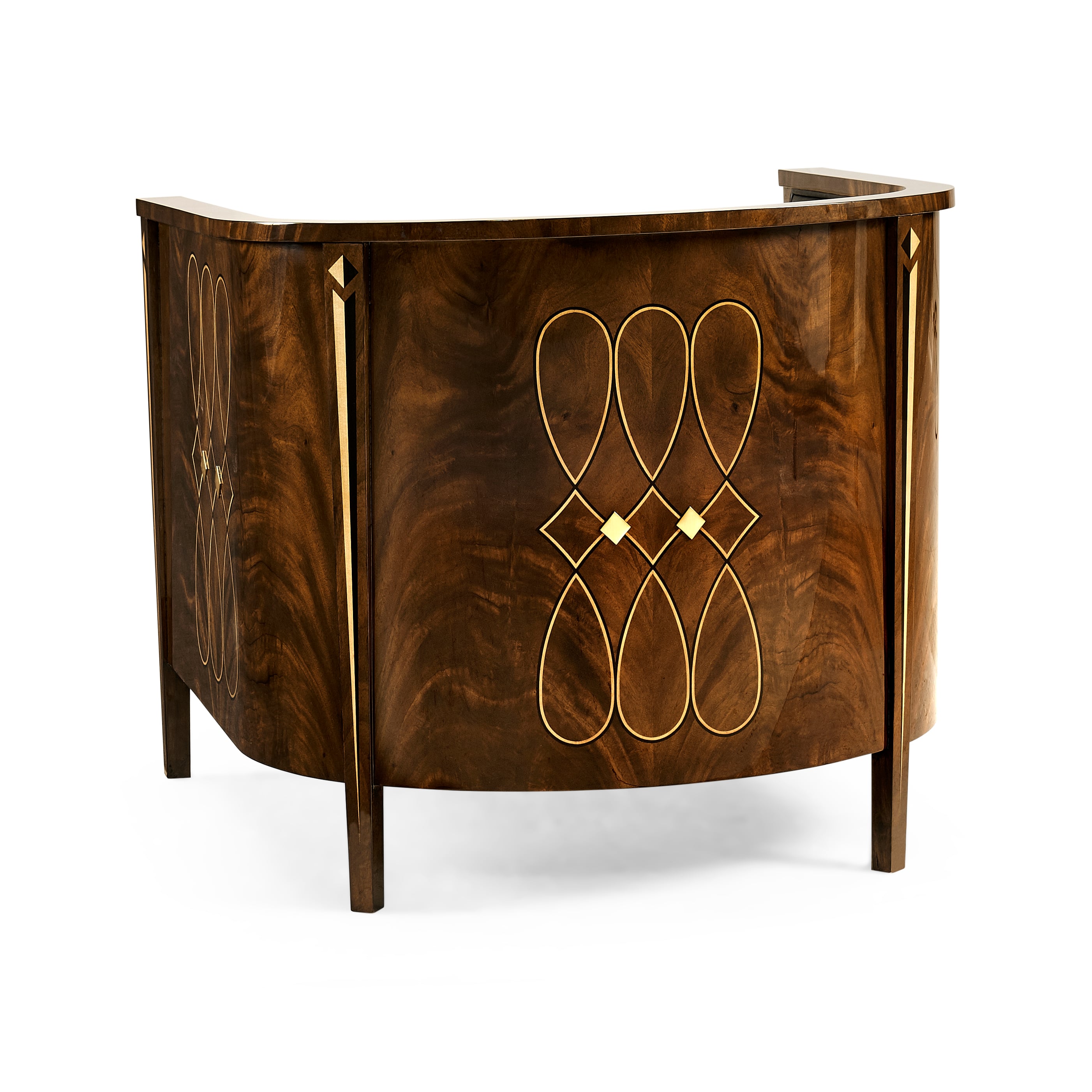 Jonathan Charles JC Traditional Knightbridge Antique Mahogany Tub Chair