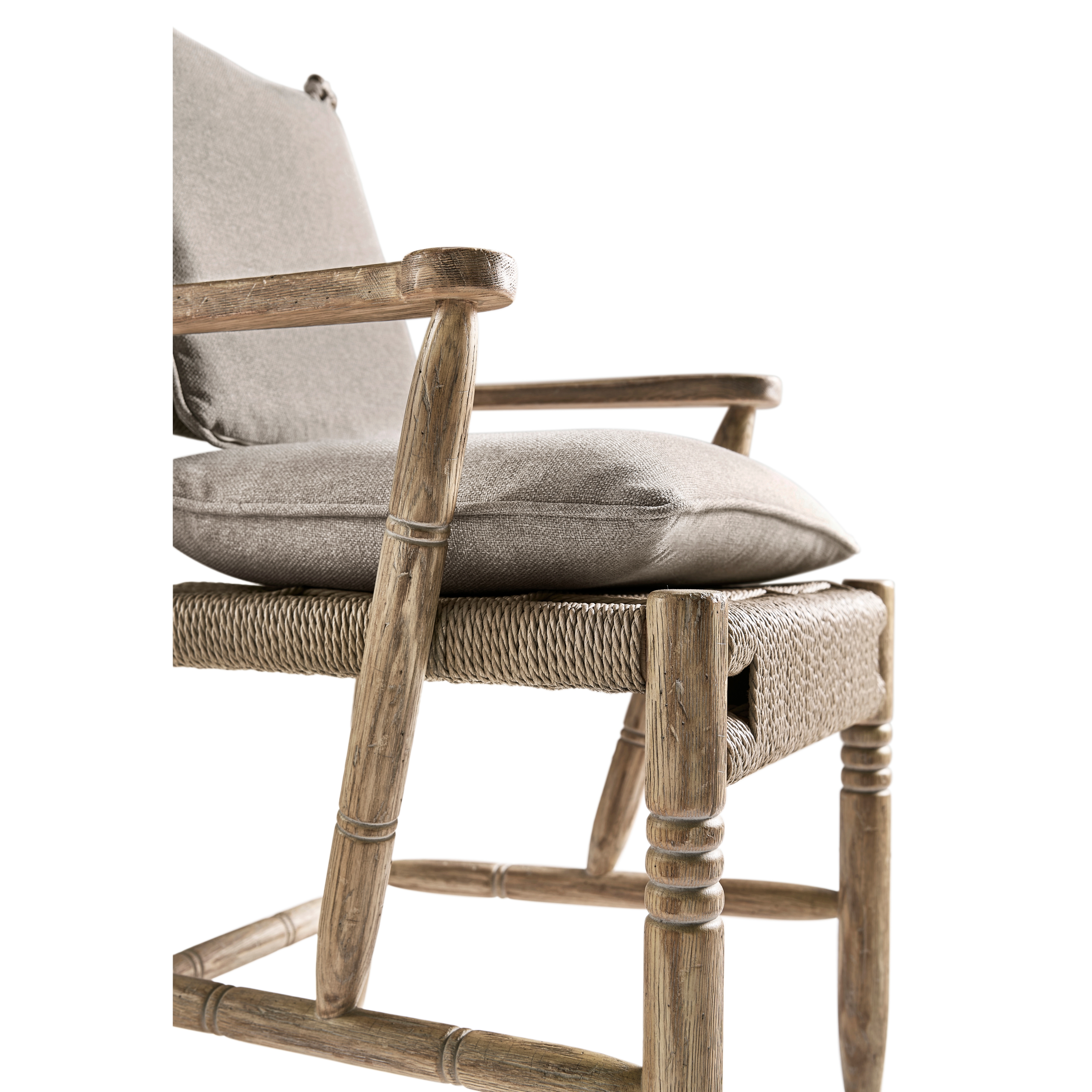 Jonathan Charles Sagehill Rush Seat Arm Chair