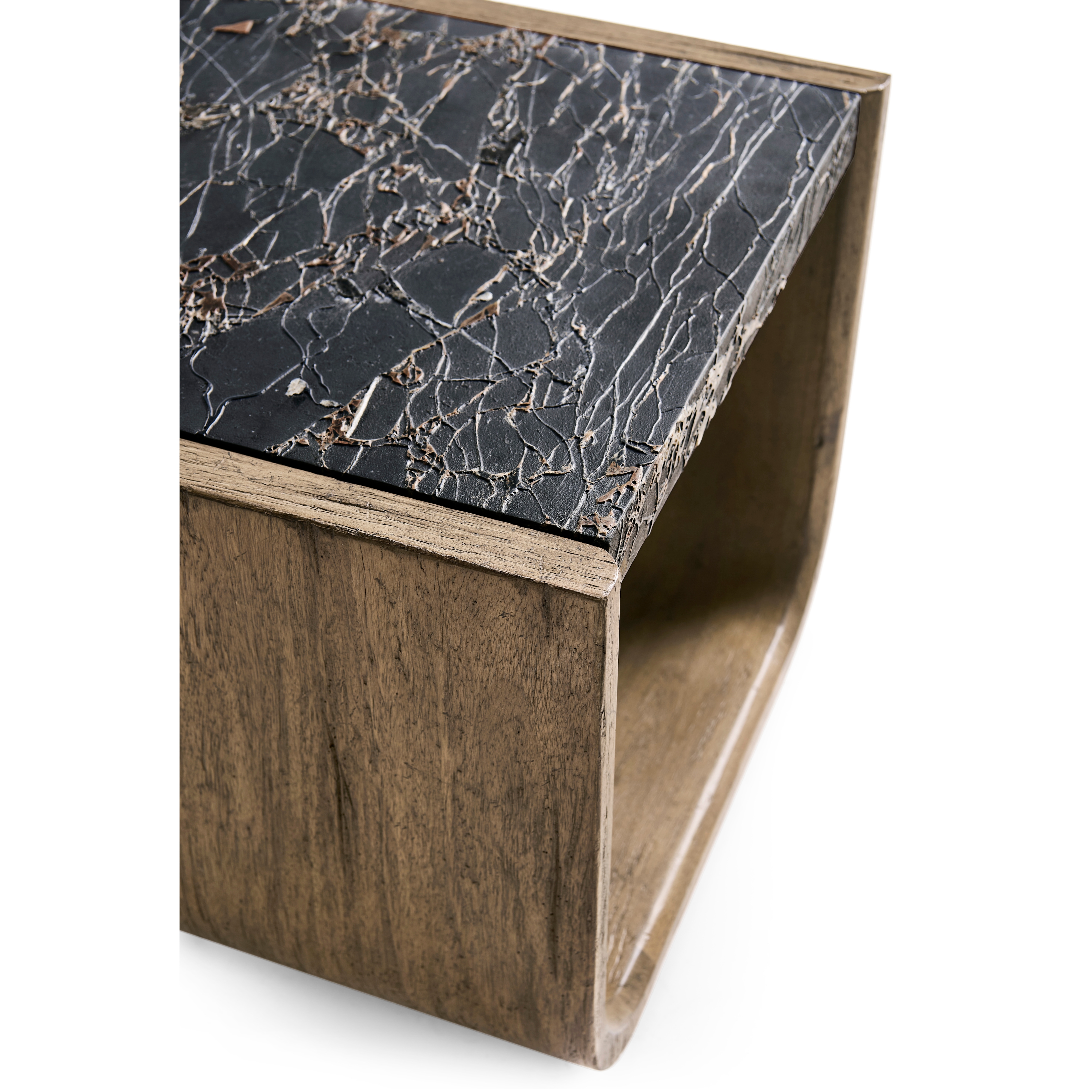 Jonathan Charles Stone Ridge Marble Side Table
