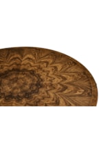 Round Top with Radial Veneer Pattern