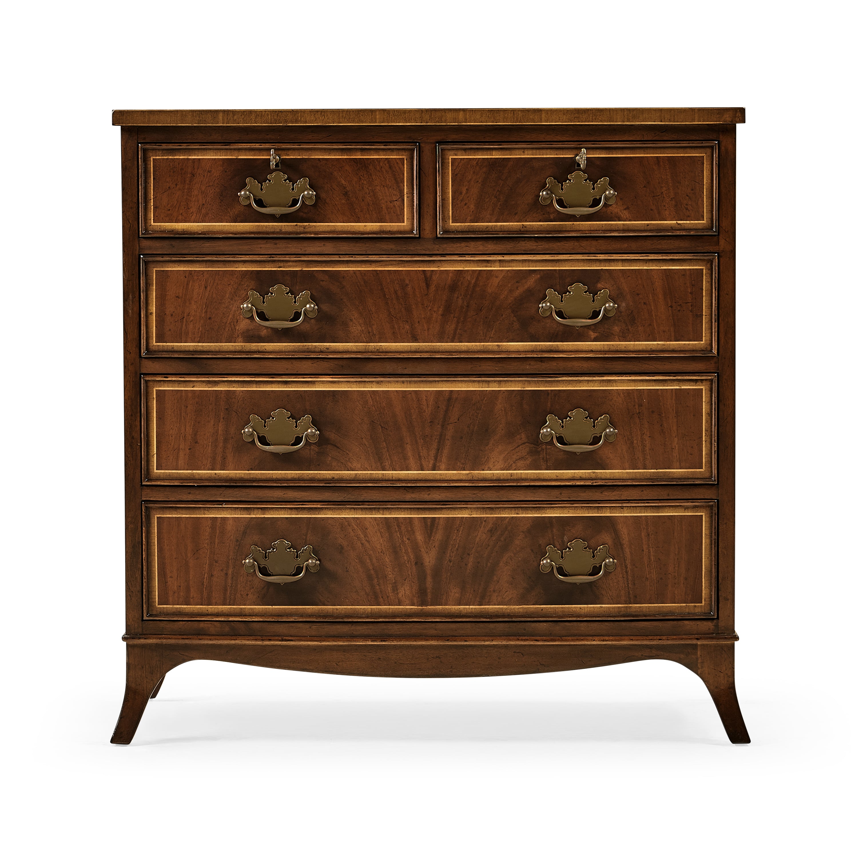 Mahogany Bedside Chest Of Drawers