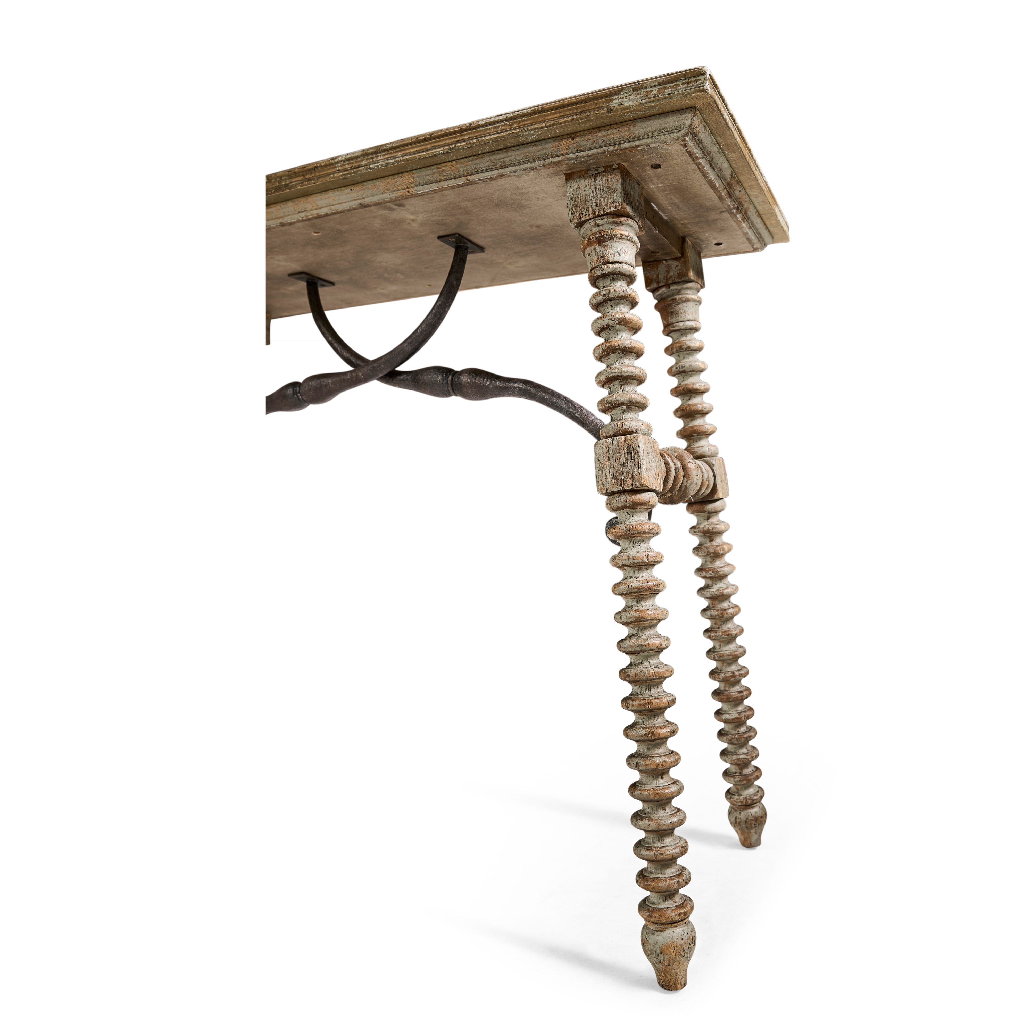 Jonathan Charles Caldera Turned-Leg Console Table