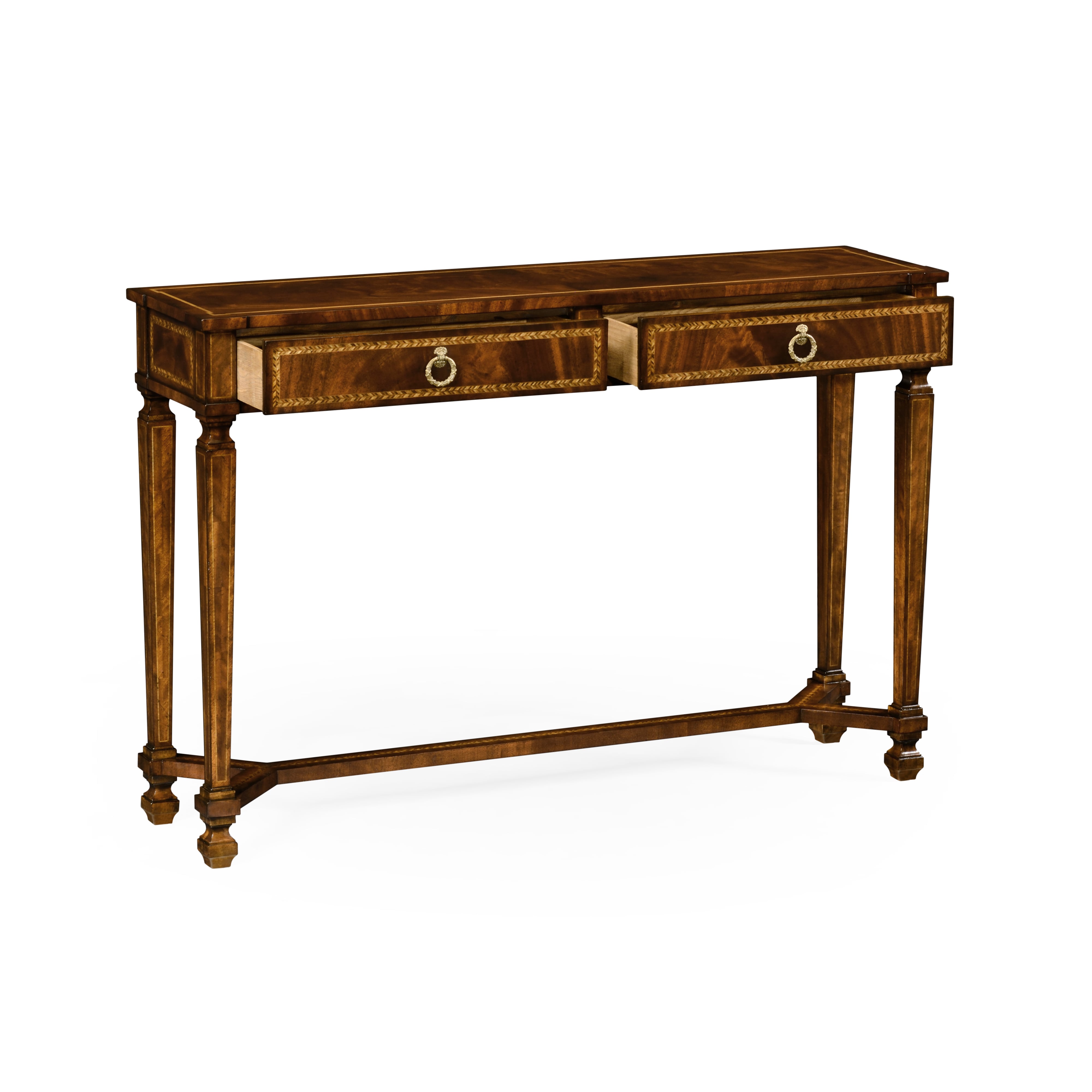 Jonathan Charles JC Traditional Buckingham Empire Mahogany Console Table