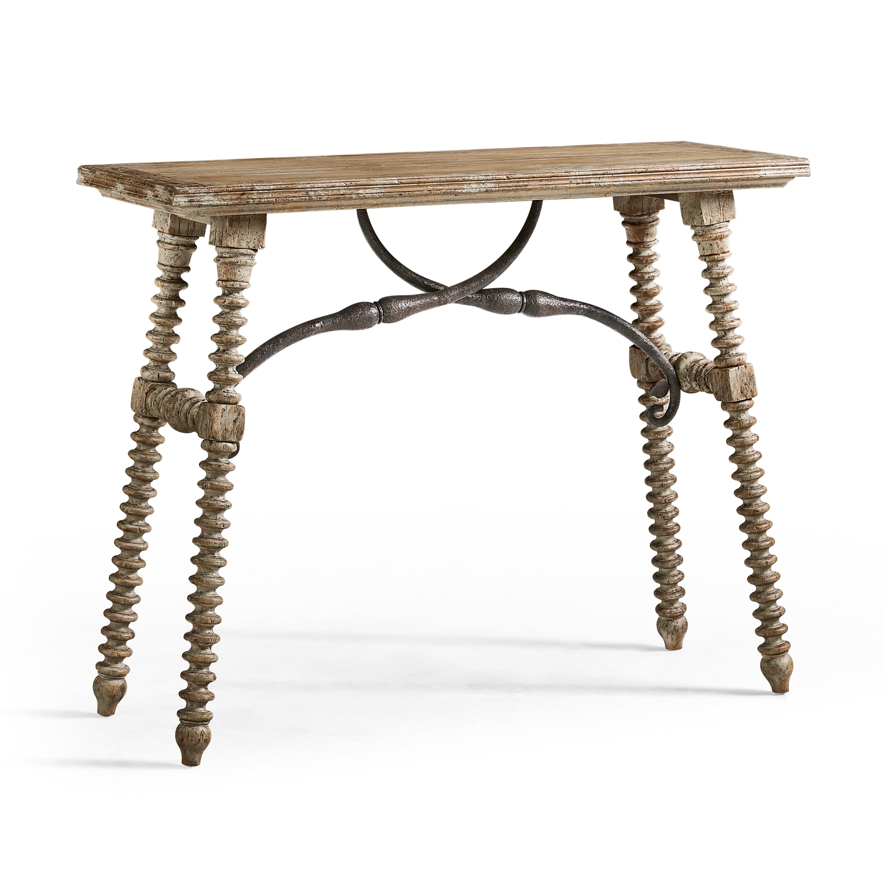 Turned-Leg Console Table