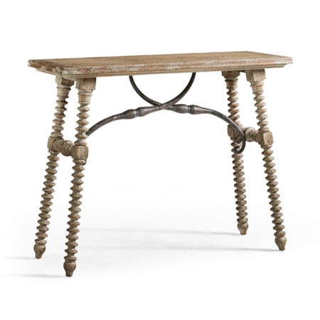 Turned-Leg Console Table