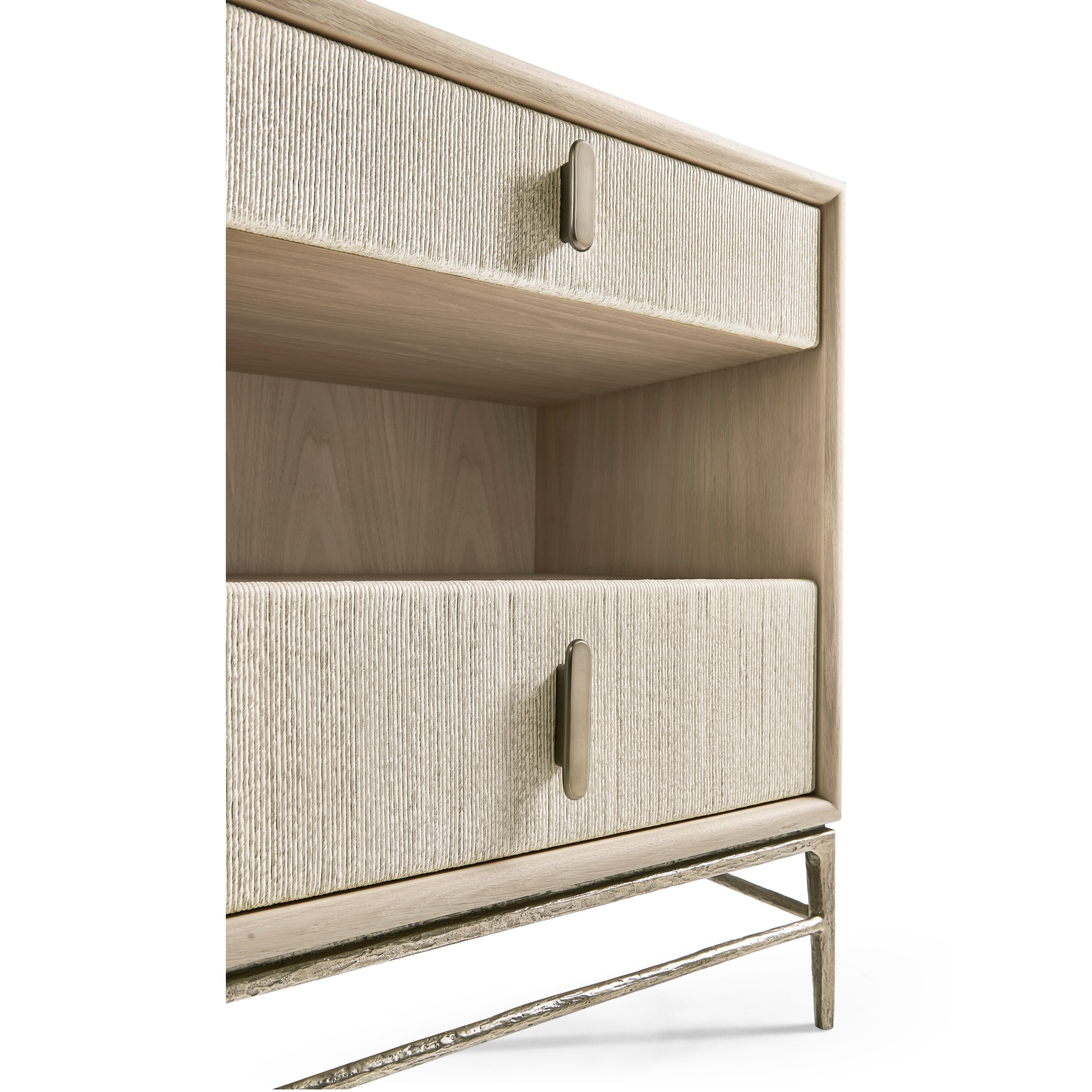 Jonathan Charles Water Danish Cord Narrow Nightstand