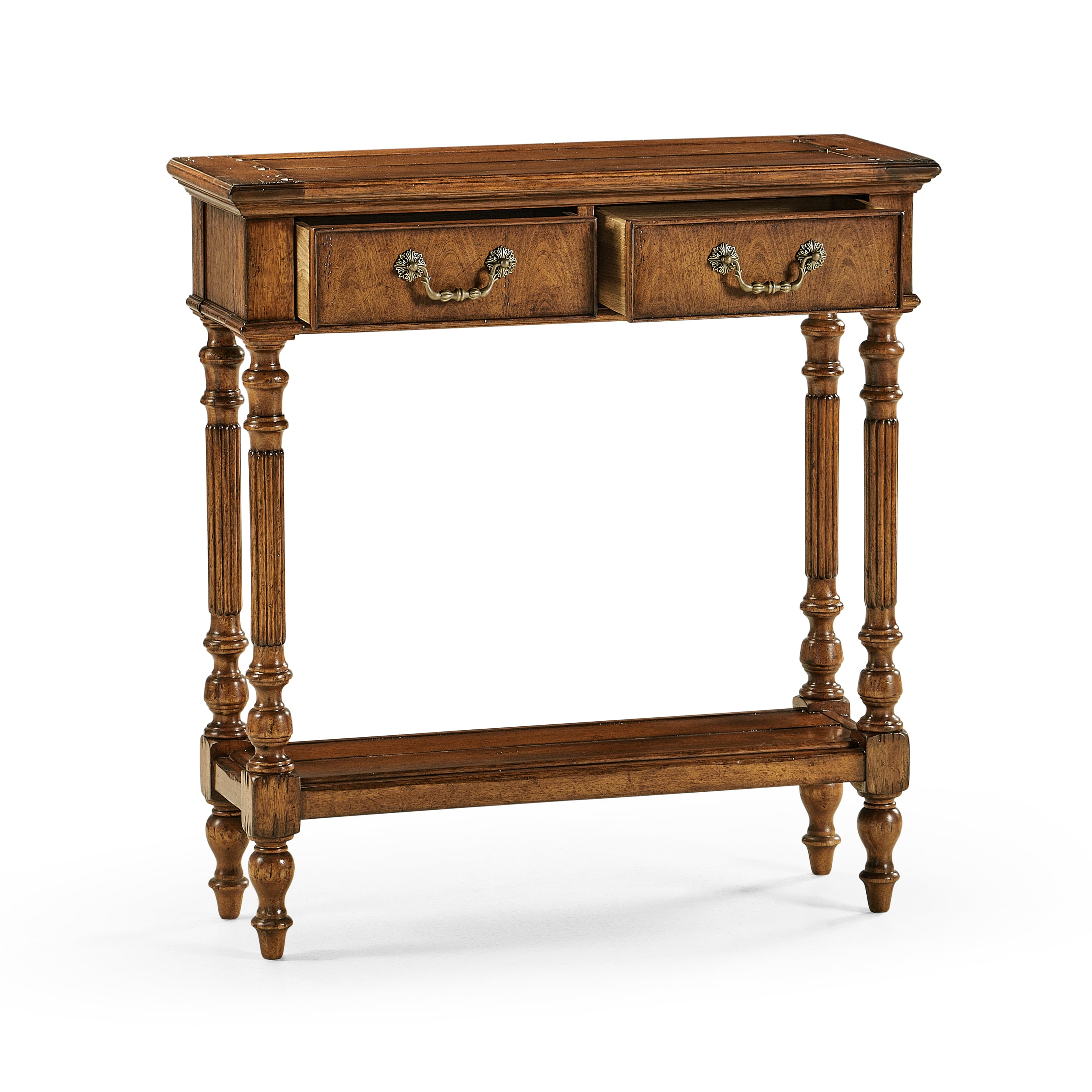 Small Narrow Walnut Console Table