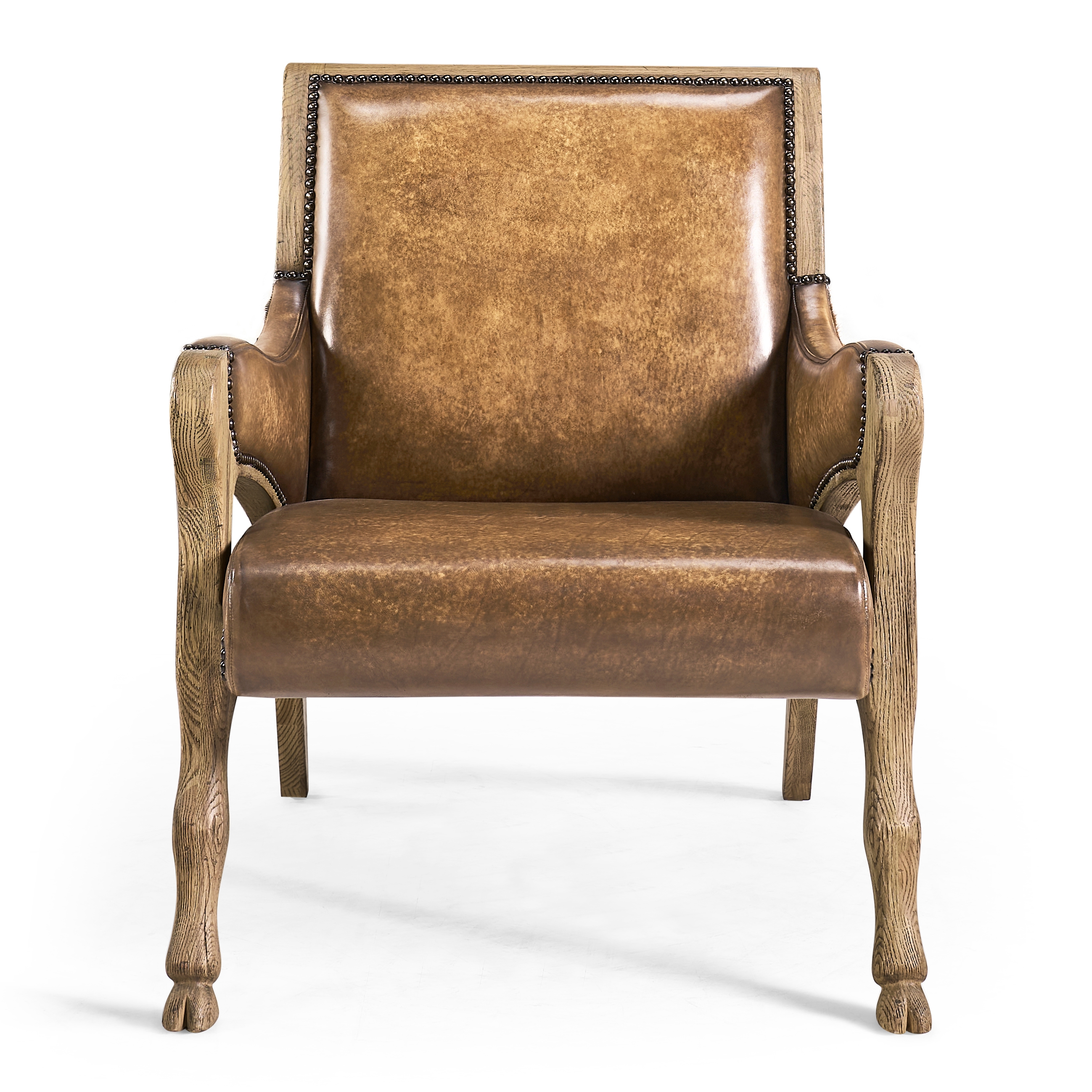 Leather &amp; Hide Occasional Chair