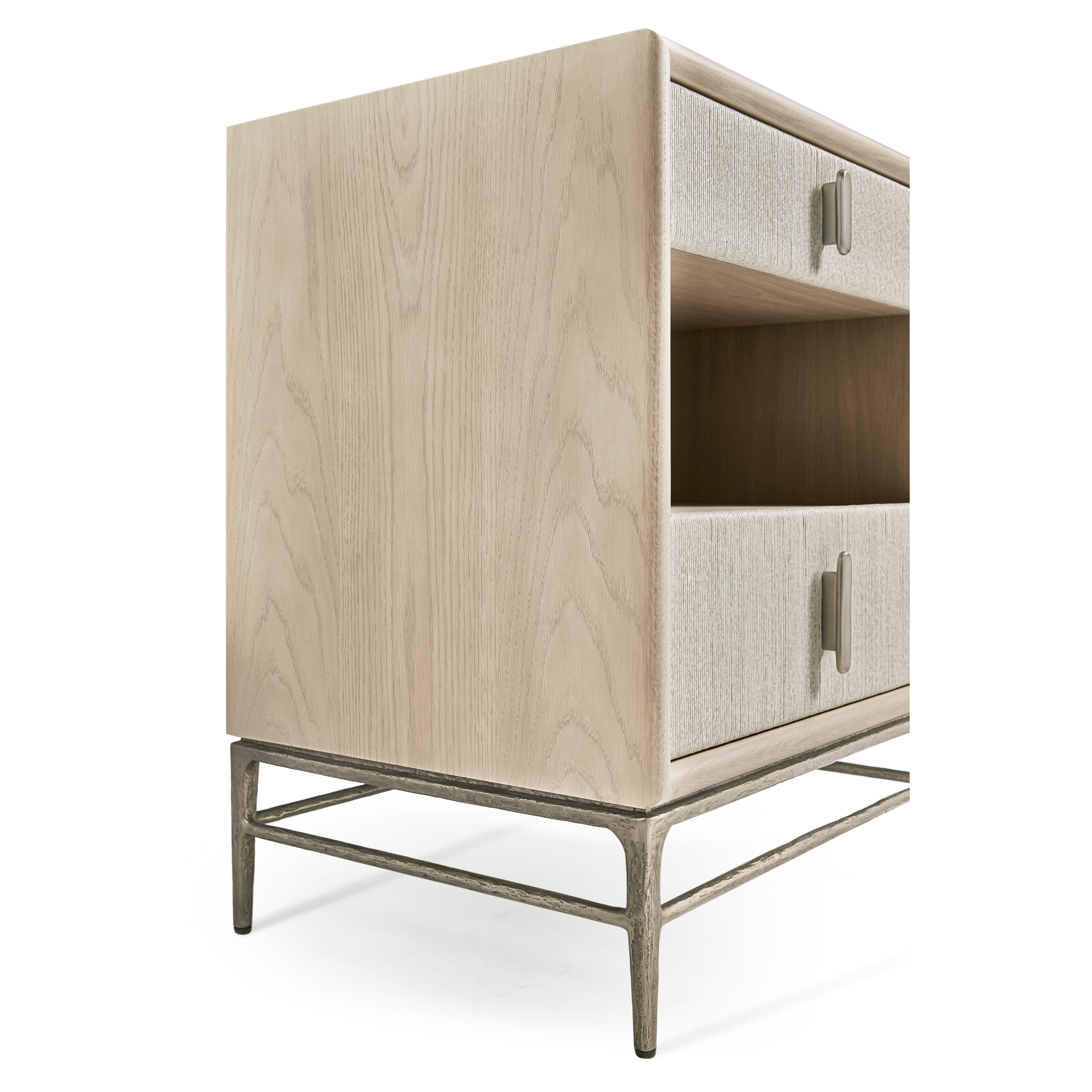 Jonathan Charles Water Danish Cord Narrow Nightstand