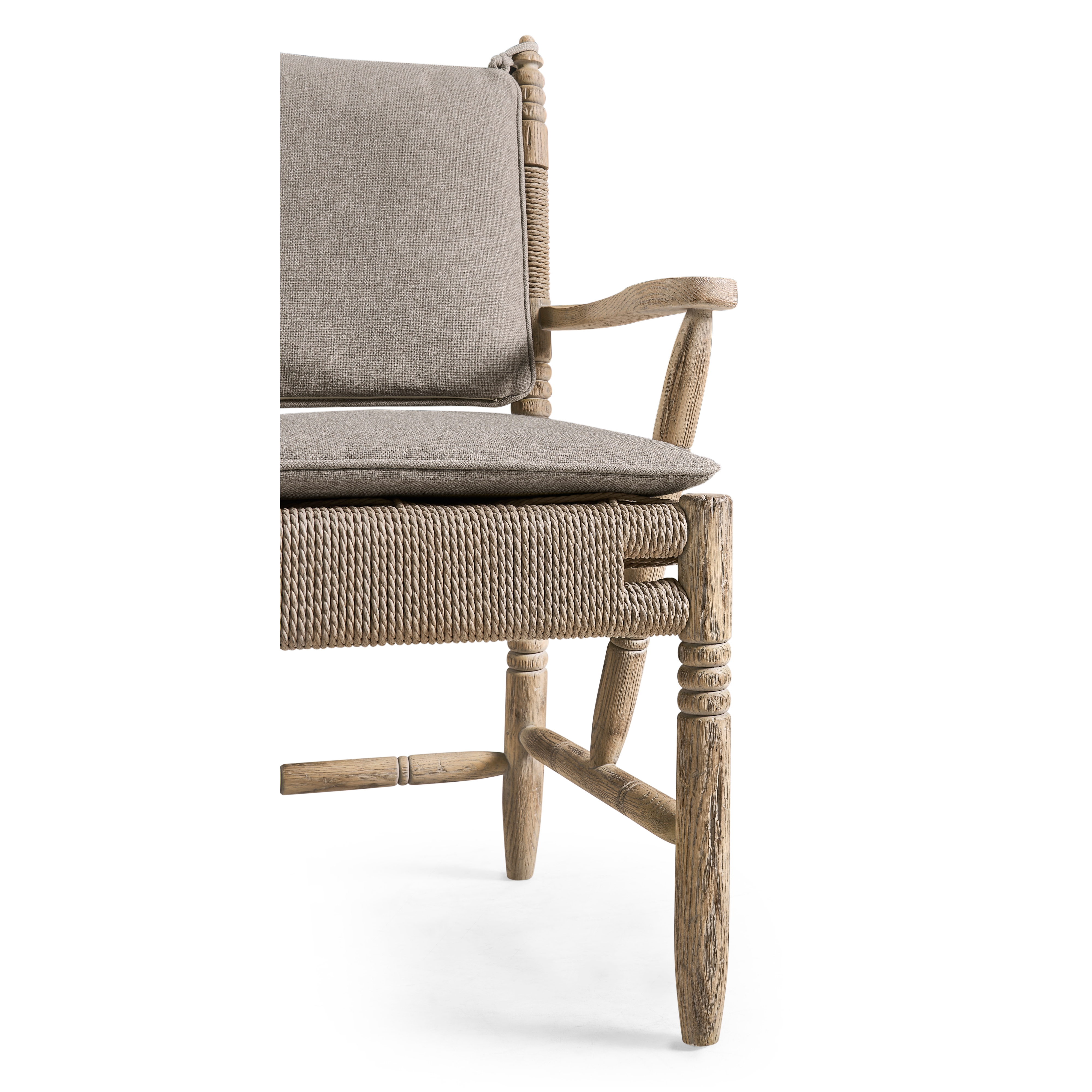 Jonathan Charles Sagehill Rush Seat Arm Chair