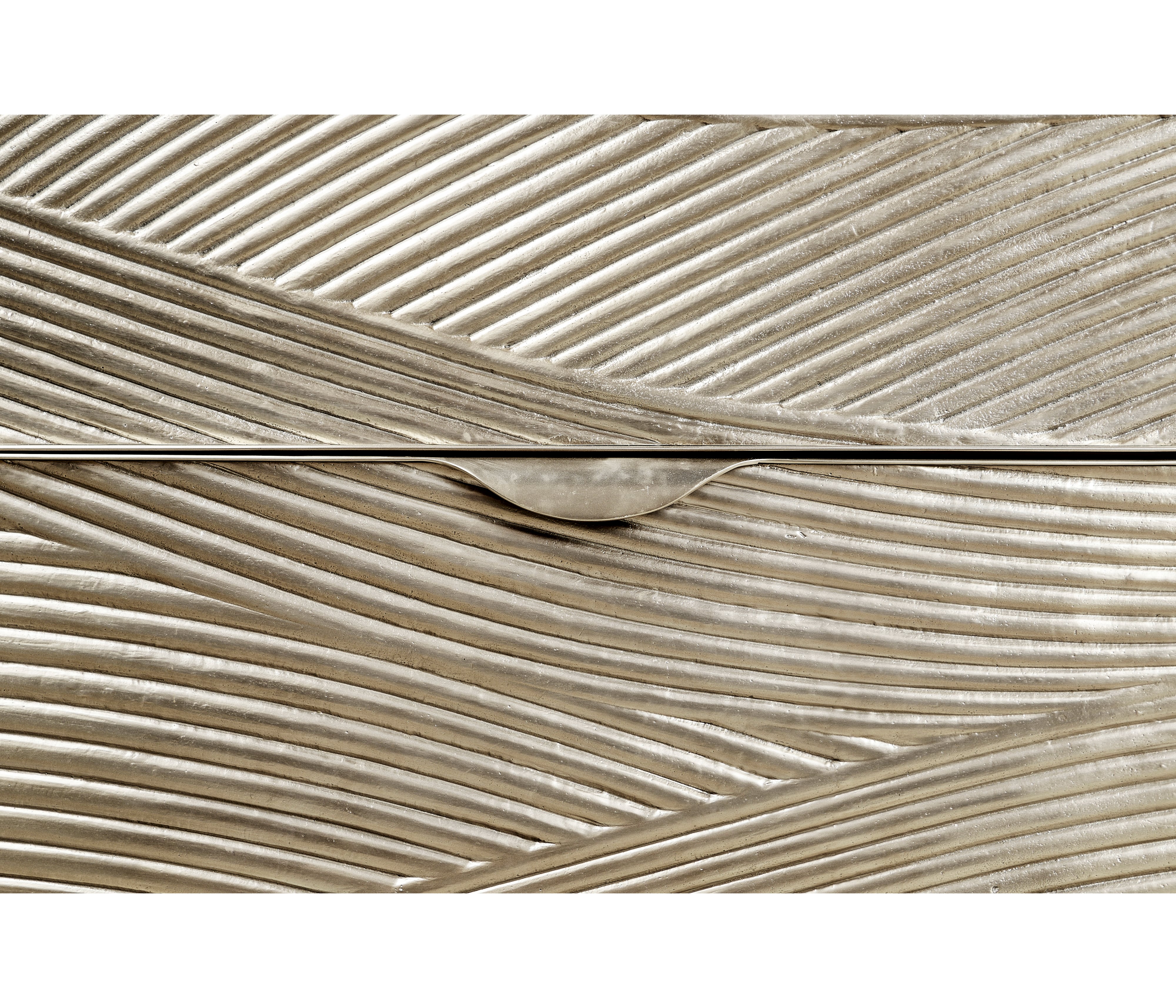 Jonathan Charles Water Capillary Cast Metal Texture Double Dresser