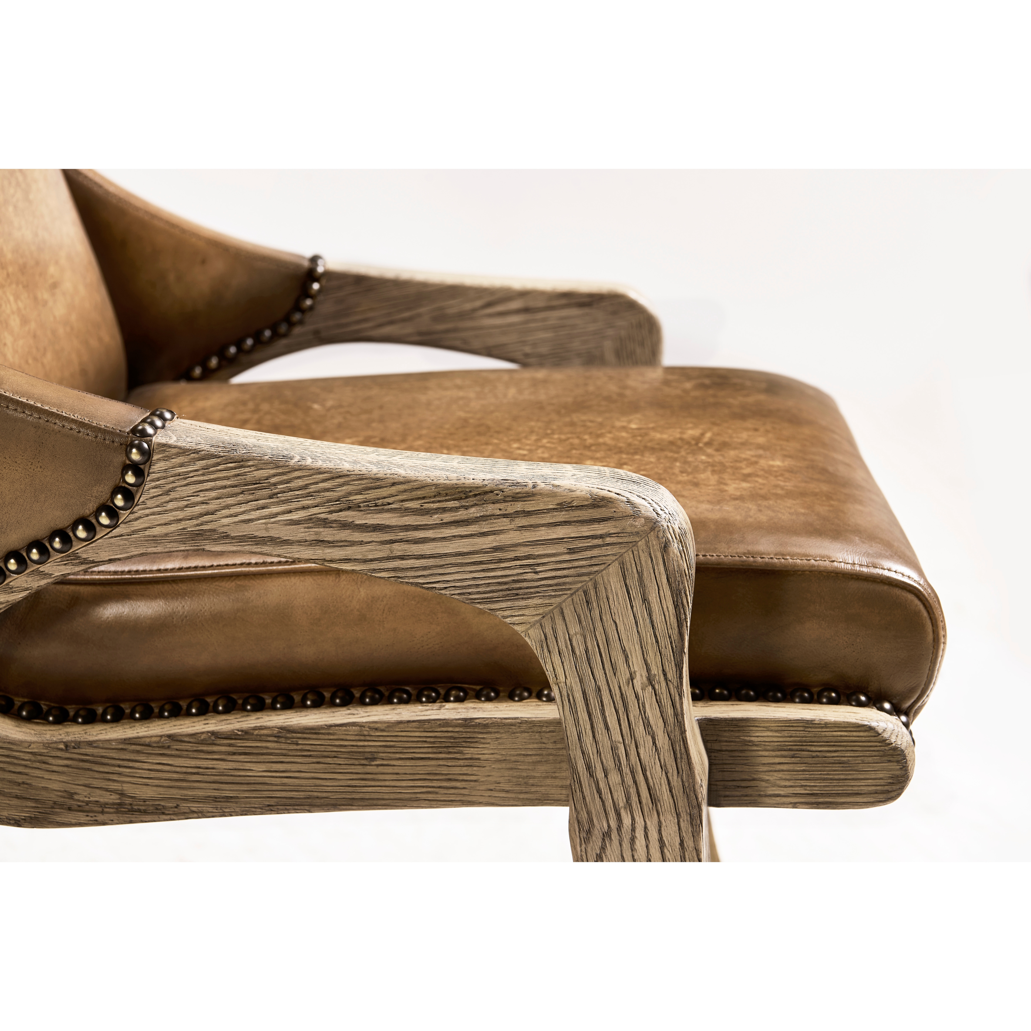 Jonathan Charles Echo Canyon Leather Side Chair