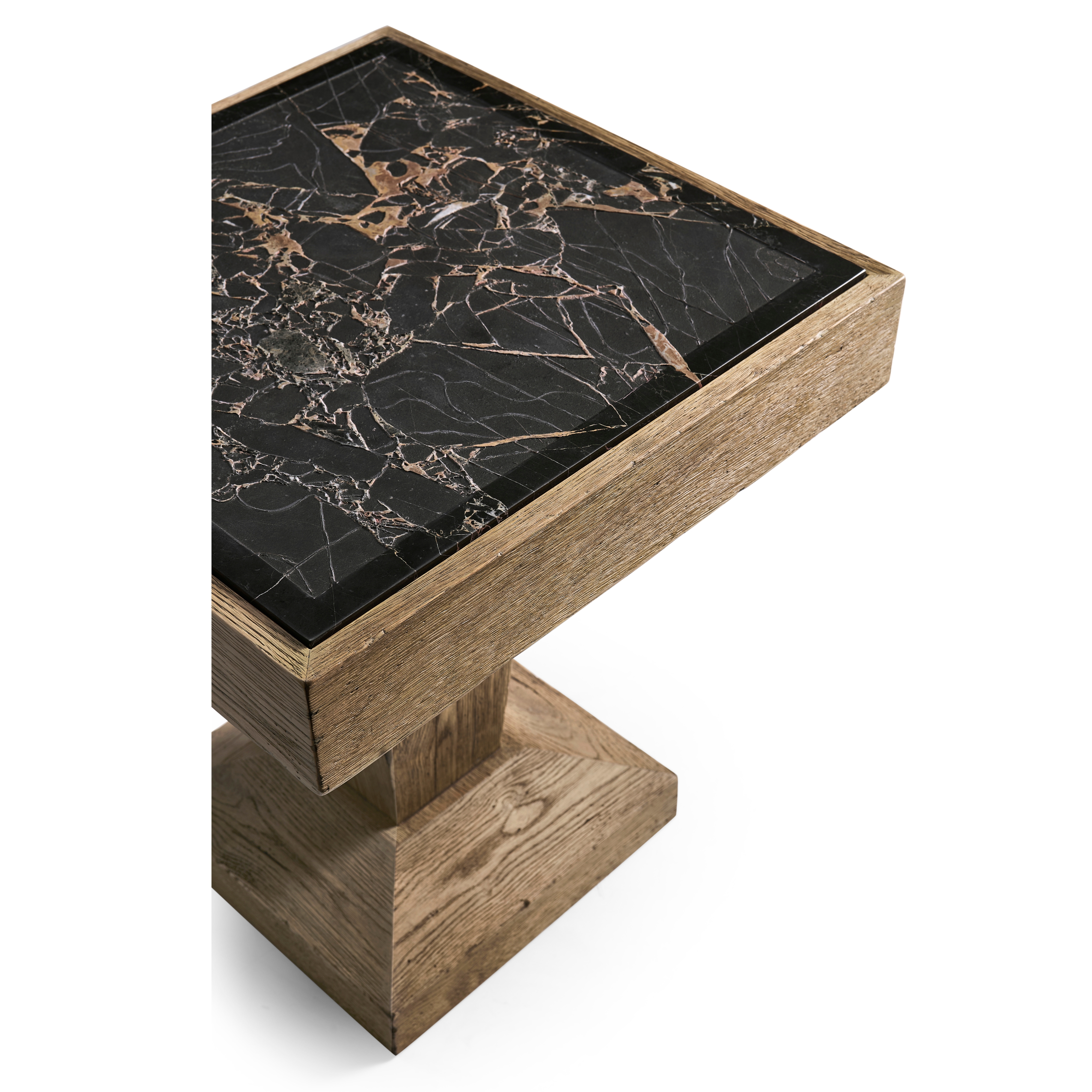 Jonathan Charles Echo Canyon Square Marble Side Table
