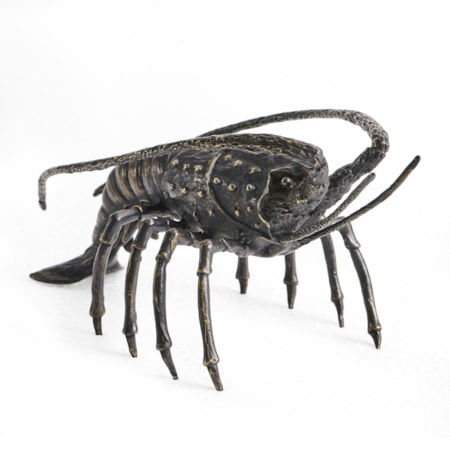 Antique Dark Bronze Langoustine
