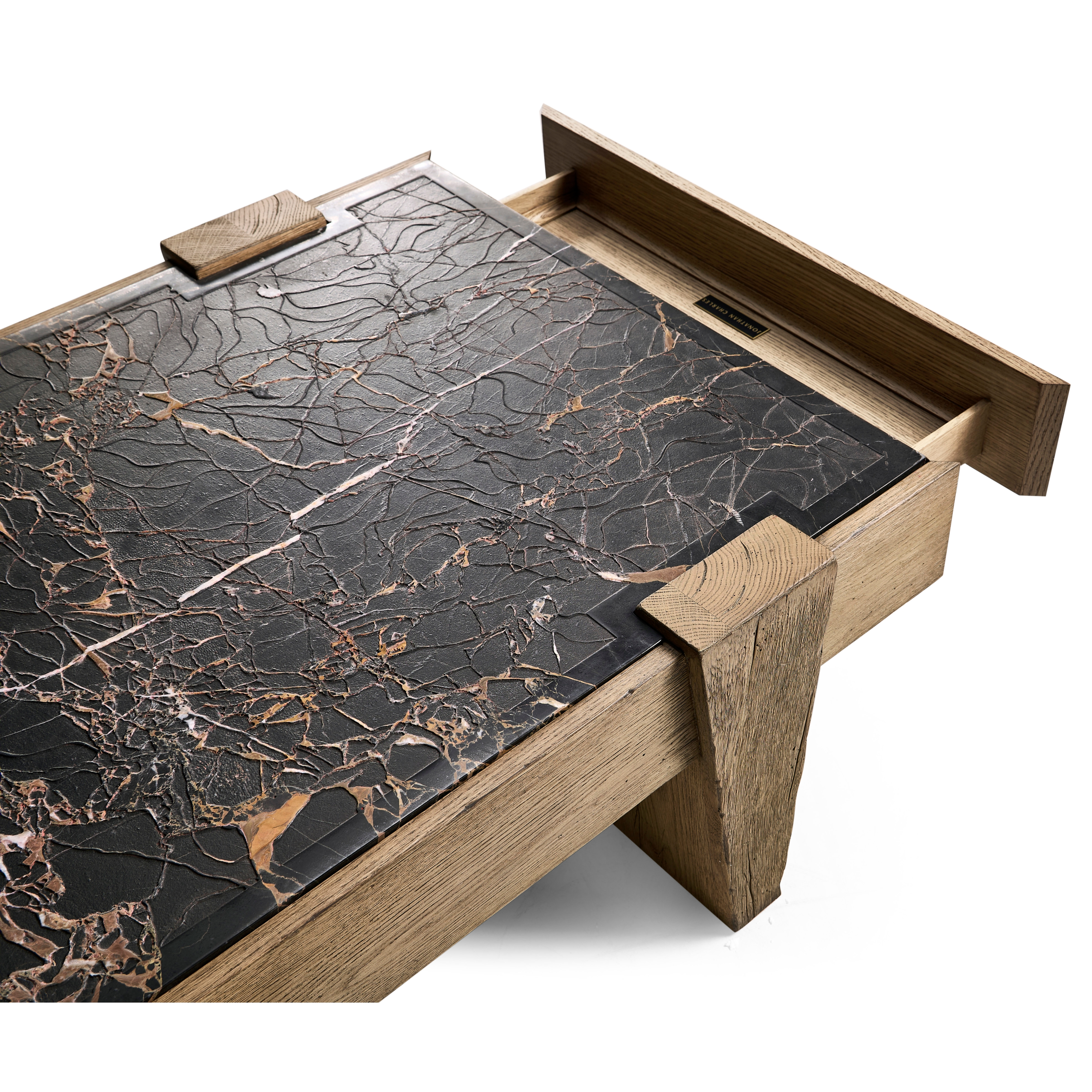 Jonathan Charles Echo Canyon Marble Rectangular Cocktail Table