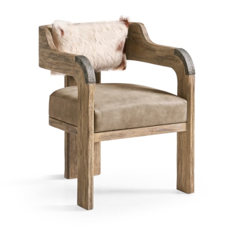 Leather & Hide Arm Chair