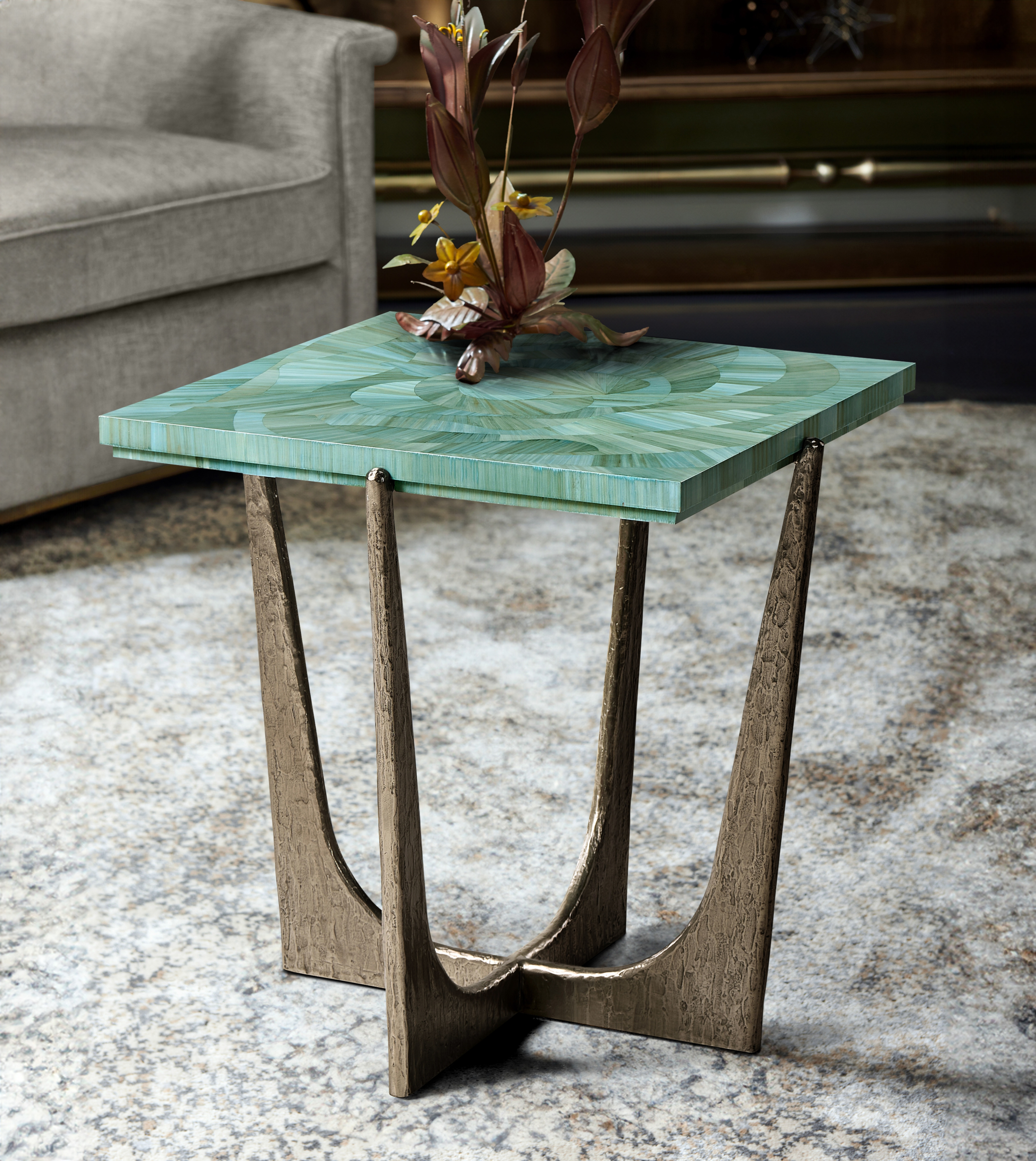 Seaglass End Table