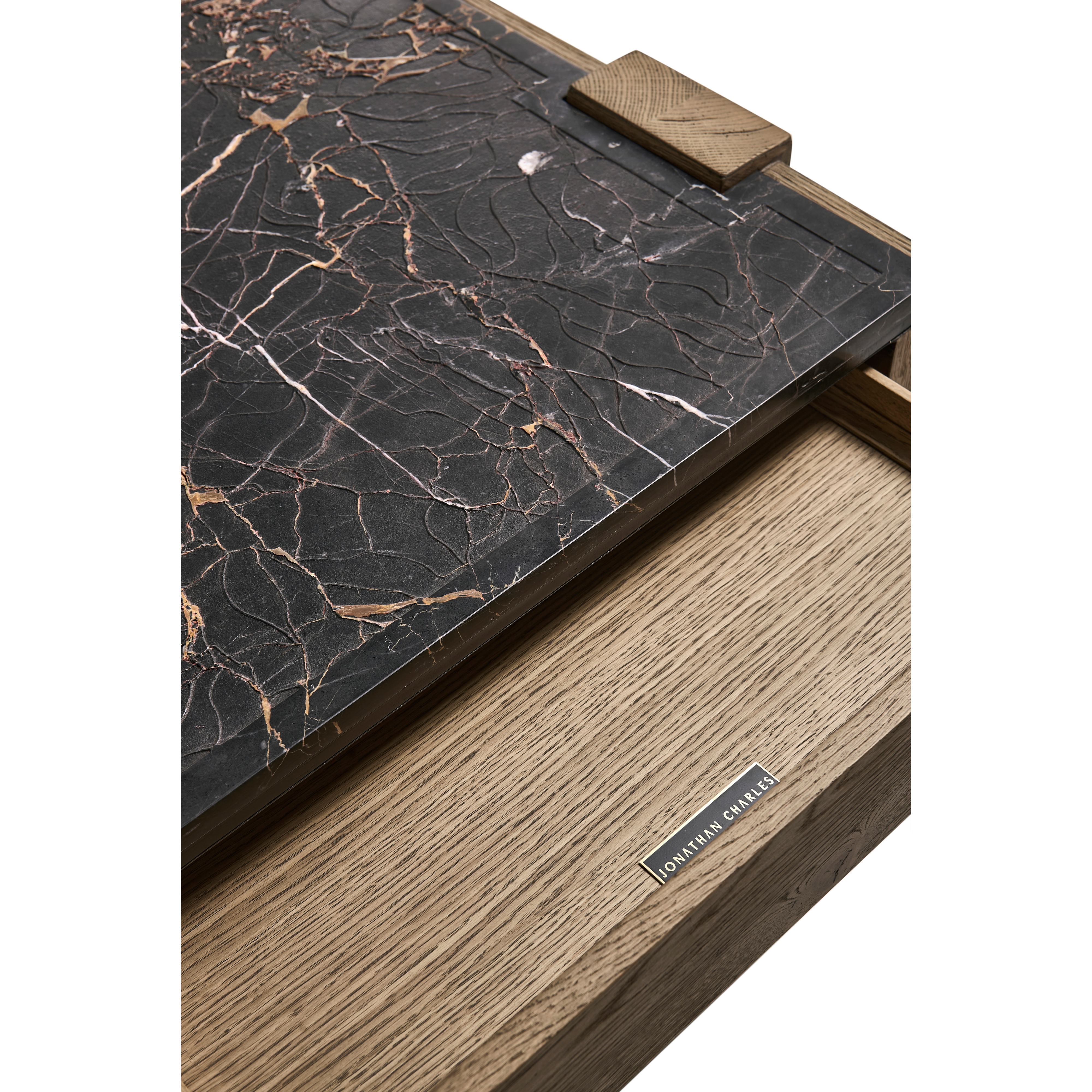 Jonathan Charles Echo Canyon Marble Rectangular Cocktail Table