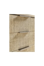 Jonathan Charles Water Seiche Large Grass Cloth Nightstand