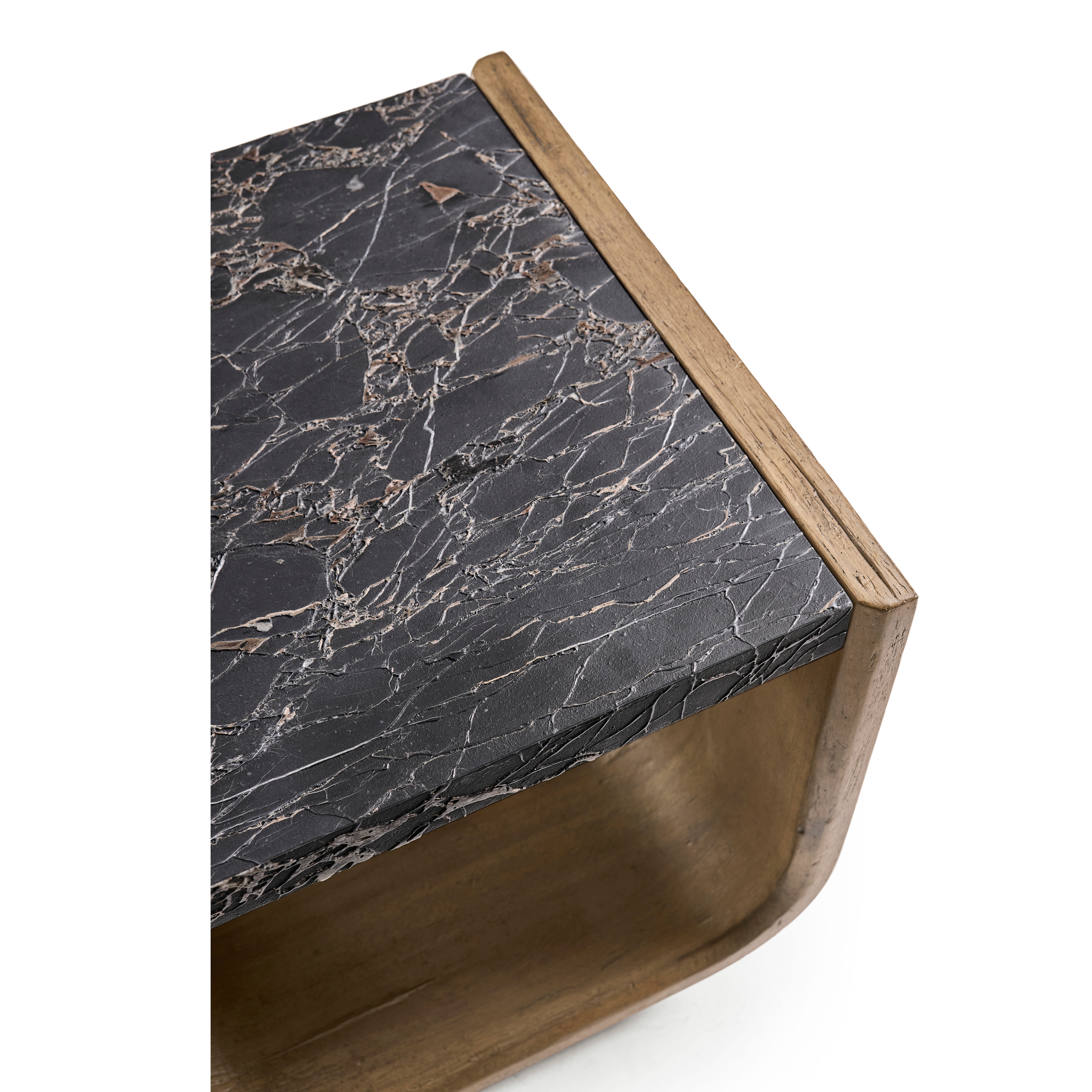 Jonathan Charles Stone Ridge Marble Side Table