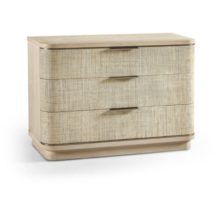 Seiche Large Grass Cloth Nightstand